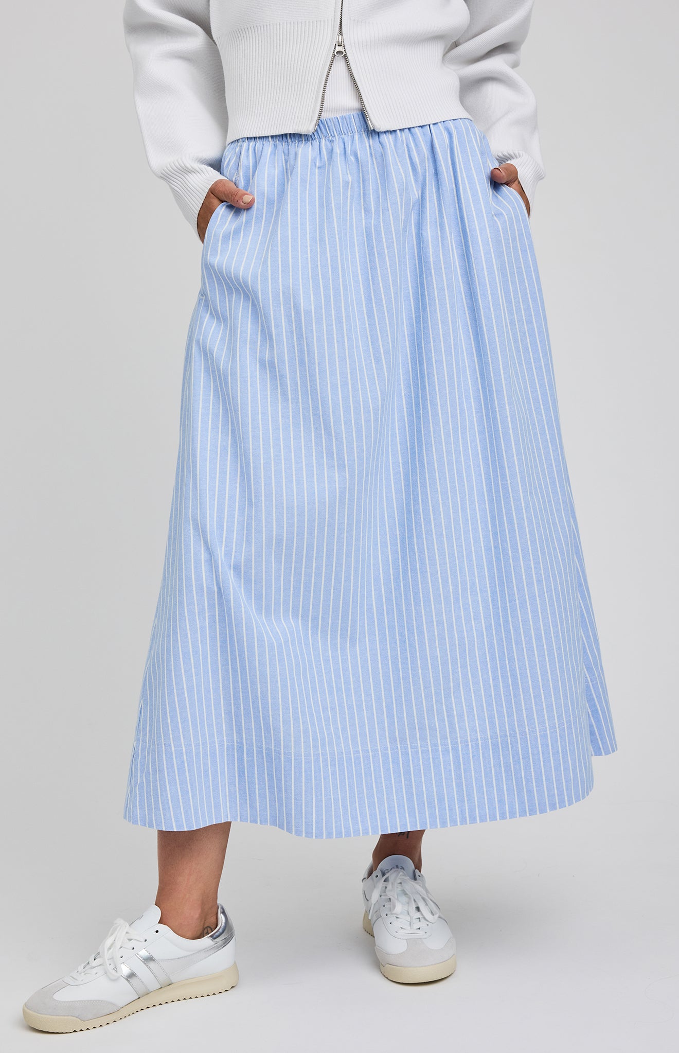 GENTLE FAWN WILHELMINA SKIRT - SKY STRIPE