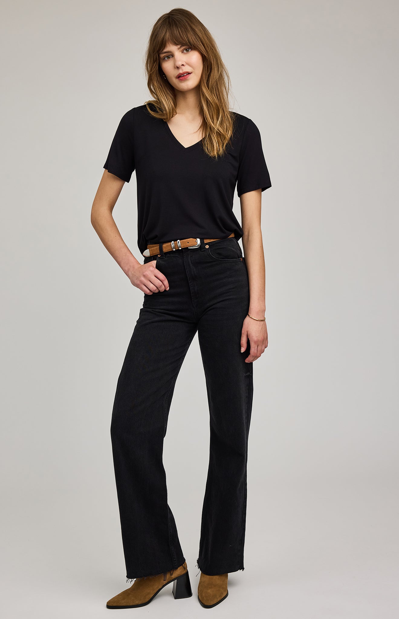 *PRE ORDER* GENTLE FAWN JAMIE TEE - BLACK