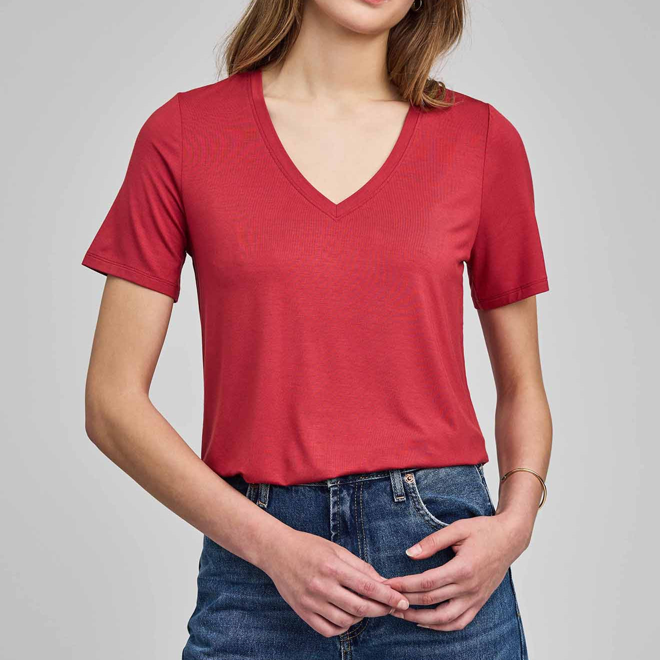 *PRE ORDER* GENTLE FAWN JAMIE TEE - GARNET