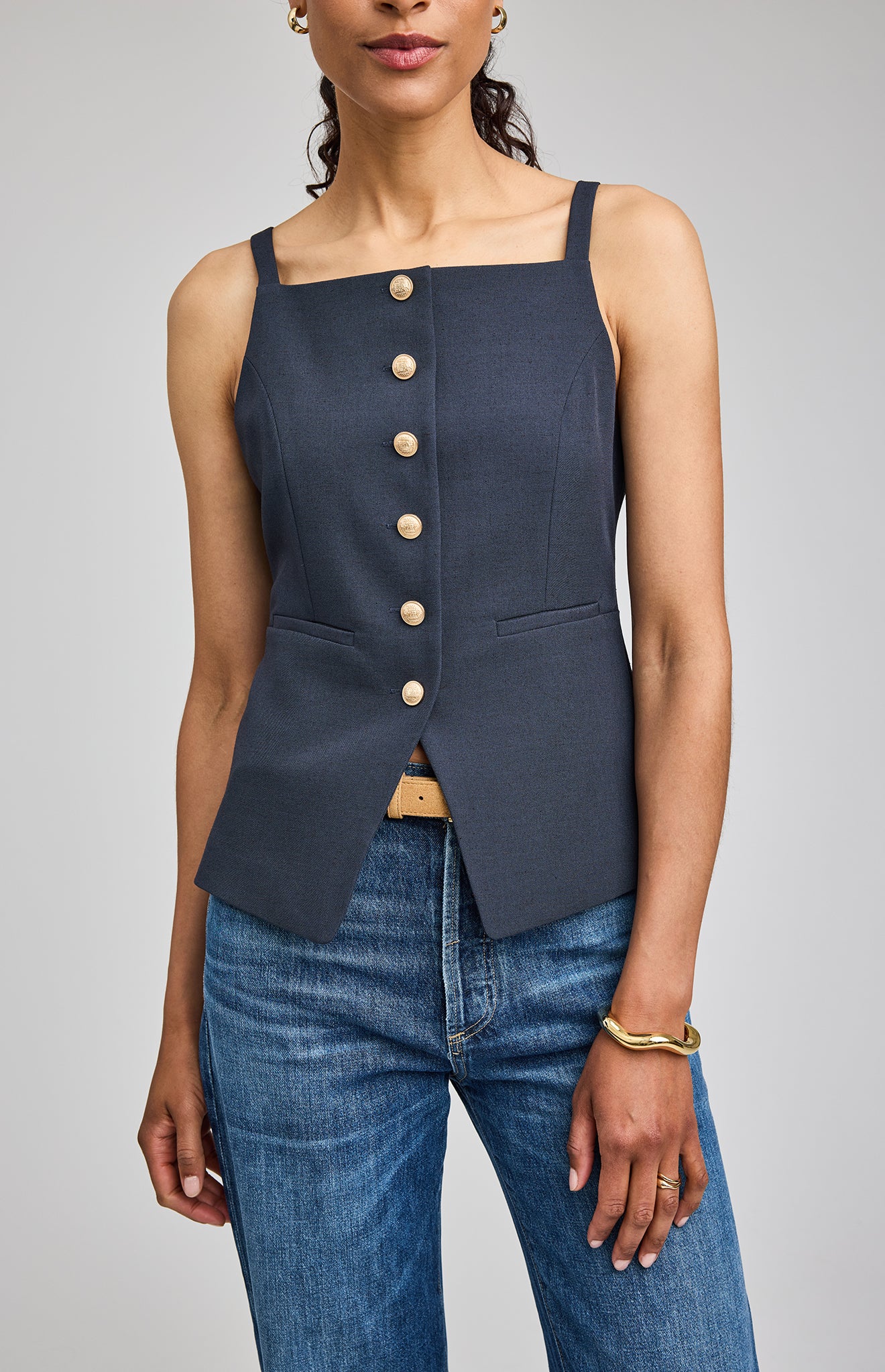 *PRE ORDER* GENTLE FAWN HARPER VEST - NAVY