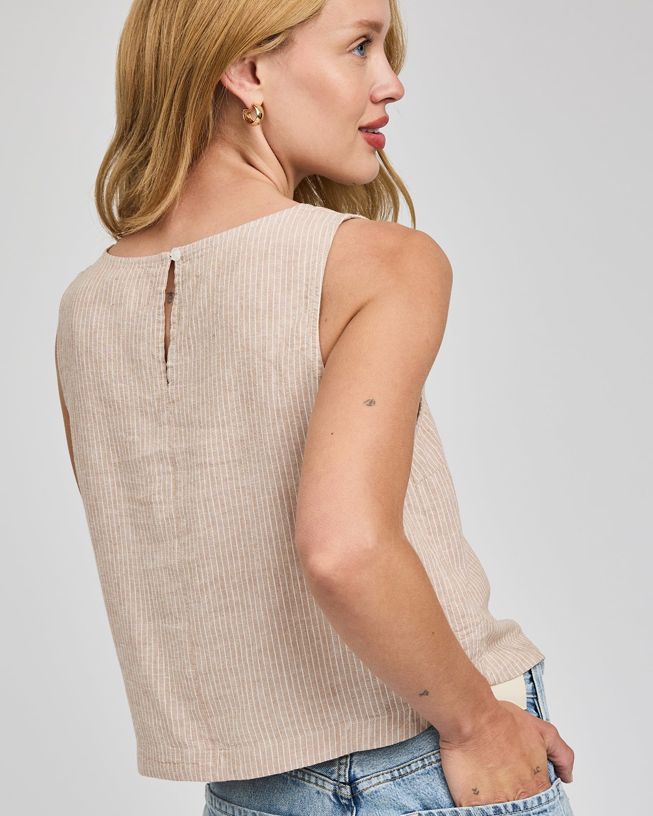 *PRE ORDER* GENTLE FAWN LEANNA TANK - BEECHWOOD STRIPE