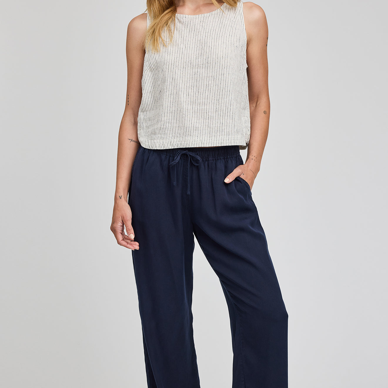 *PRE ORDER* GENTLE FAWN GABRIEL PANTS - NAVY