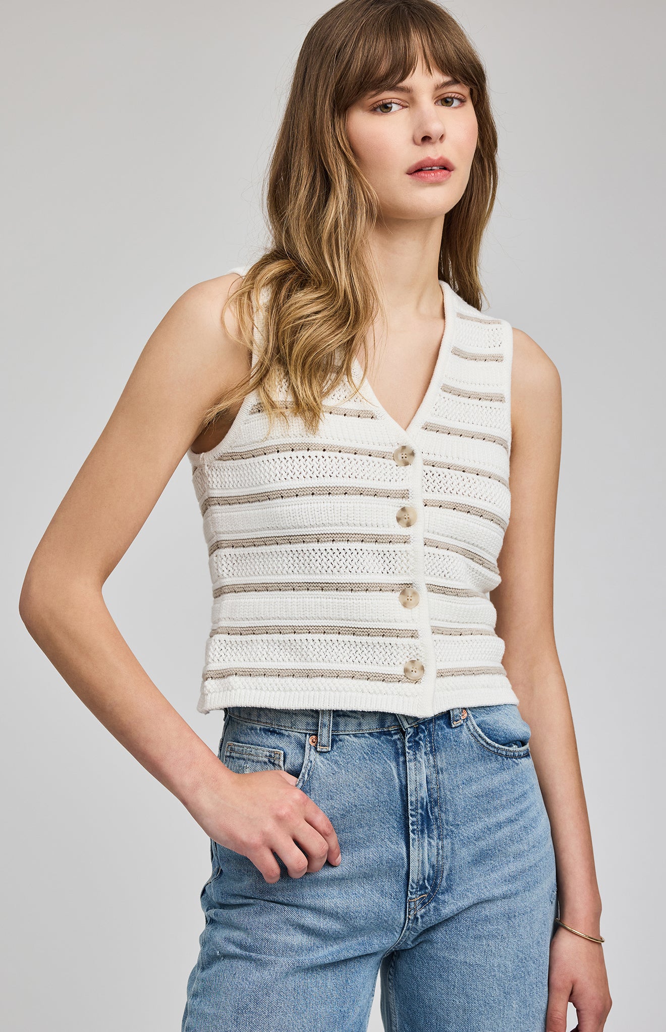 *PRE ORDER* GENTLE FAWN MARIANA KNIT TANK - BEECHWOOD STRIPES