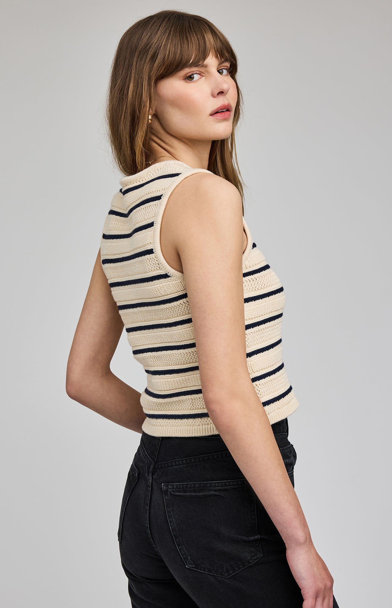 GENTLE FAWN MARIANA KNIT TANK - NAVY STRIPES