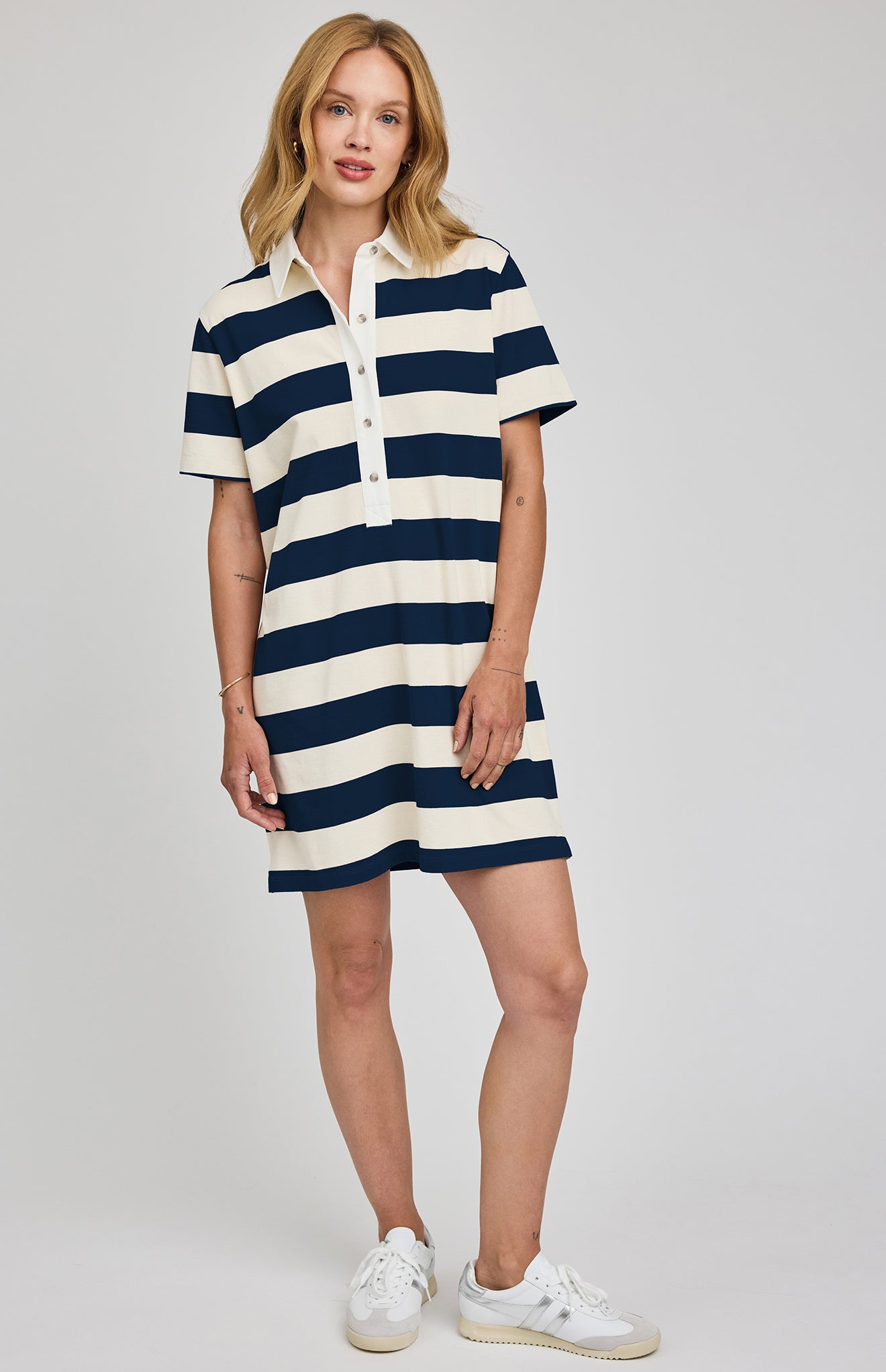 *PRE ORDER* GENTLE FAWN COLBIE TEE DRESS - NAVY STRIPE