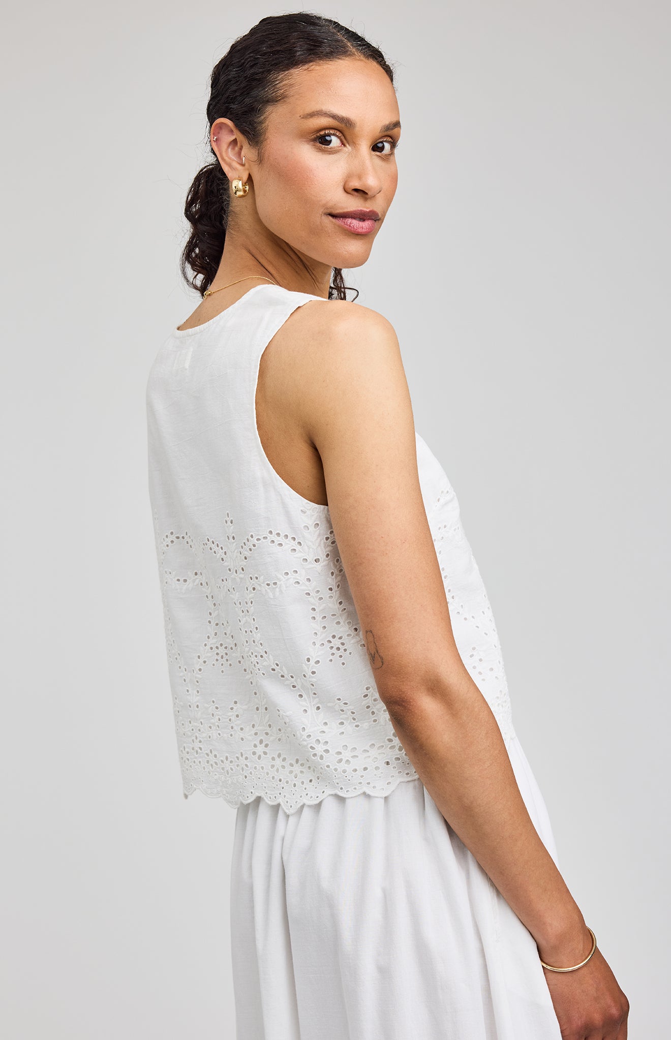 GENTLE FAWN RHEA TIE VEST - WHITE