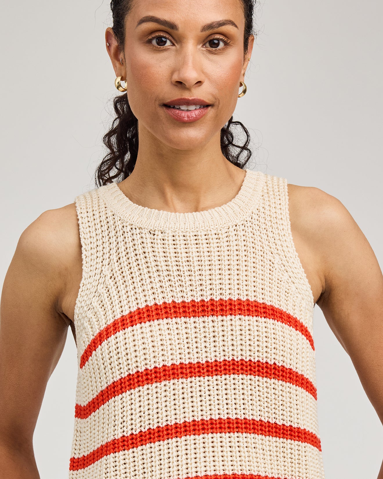 GENTLE FAWN ANDREA TANK - GRENADINE STRIPE