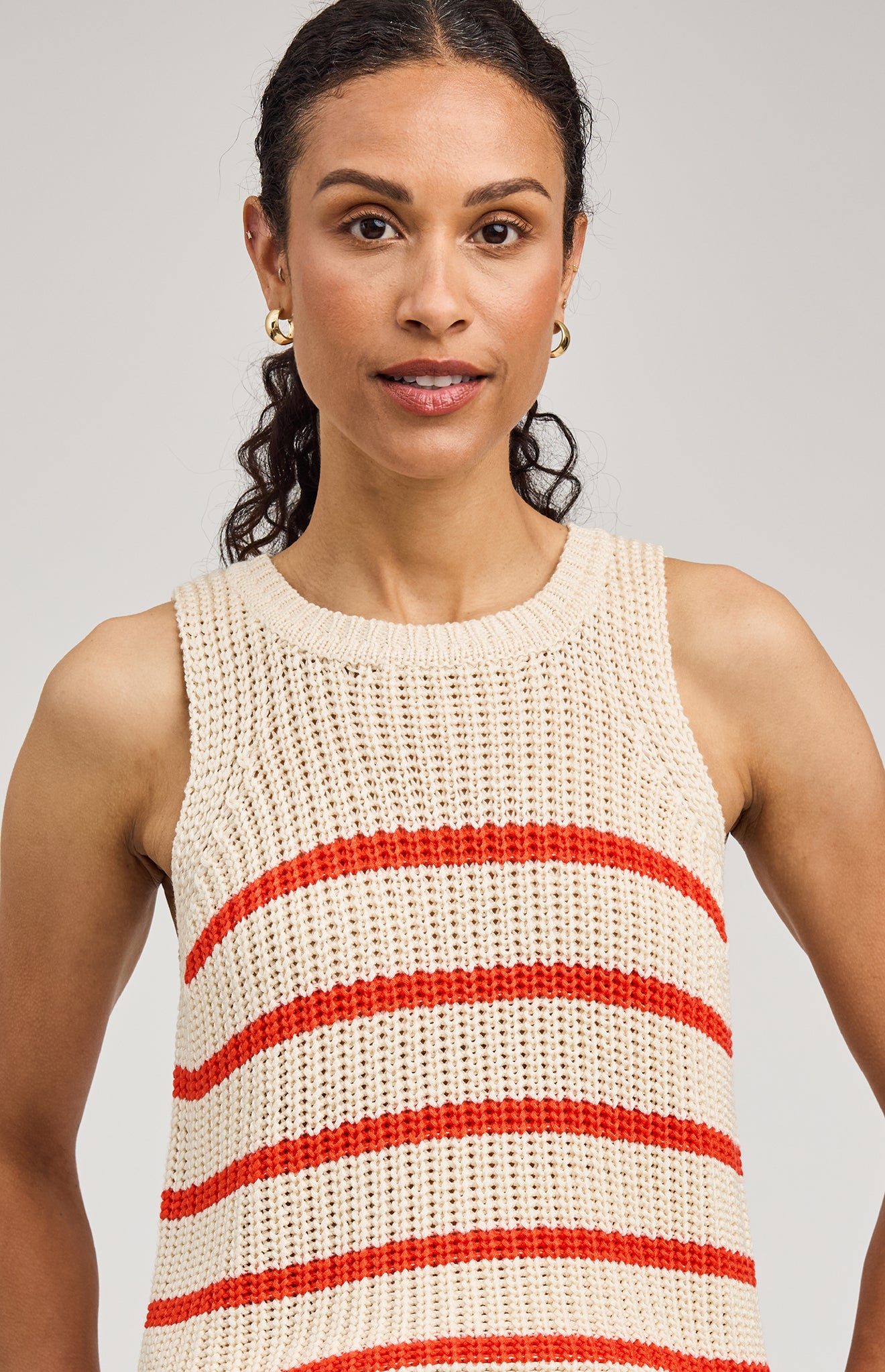 GENTLE FAWN ANDREA TANK - GRENADINE STRIPE