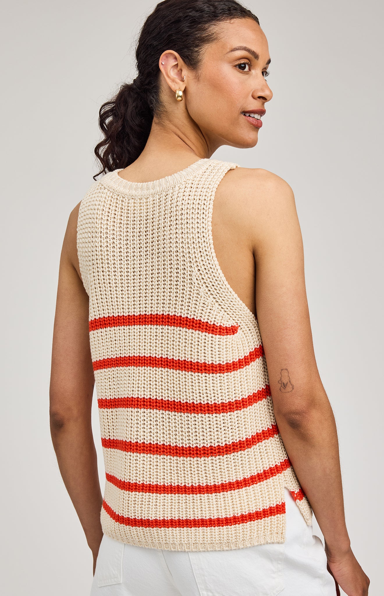 GENTLE FAWN ANDREA TANK - GRENADINE STRIPE