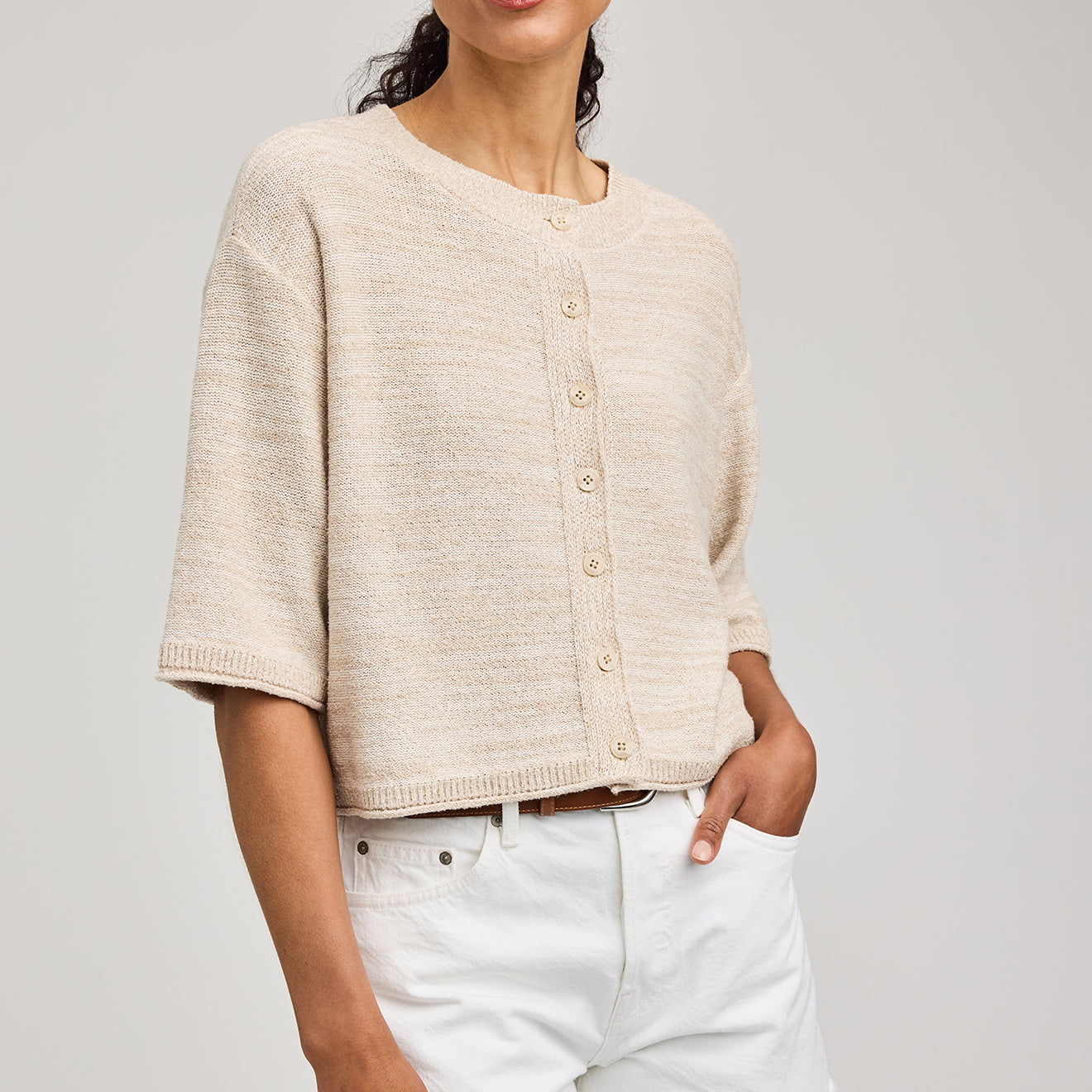 GENTLE FAWN GENEVIEVE CARDIGAN - LINEN