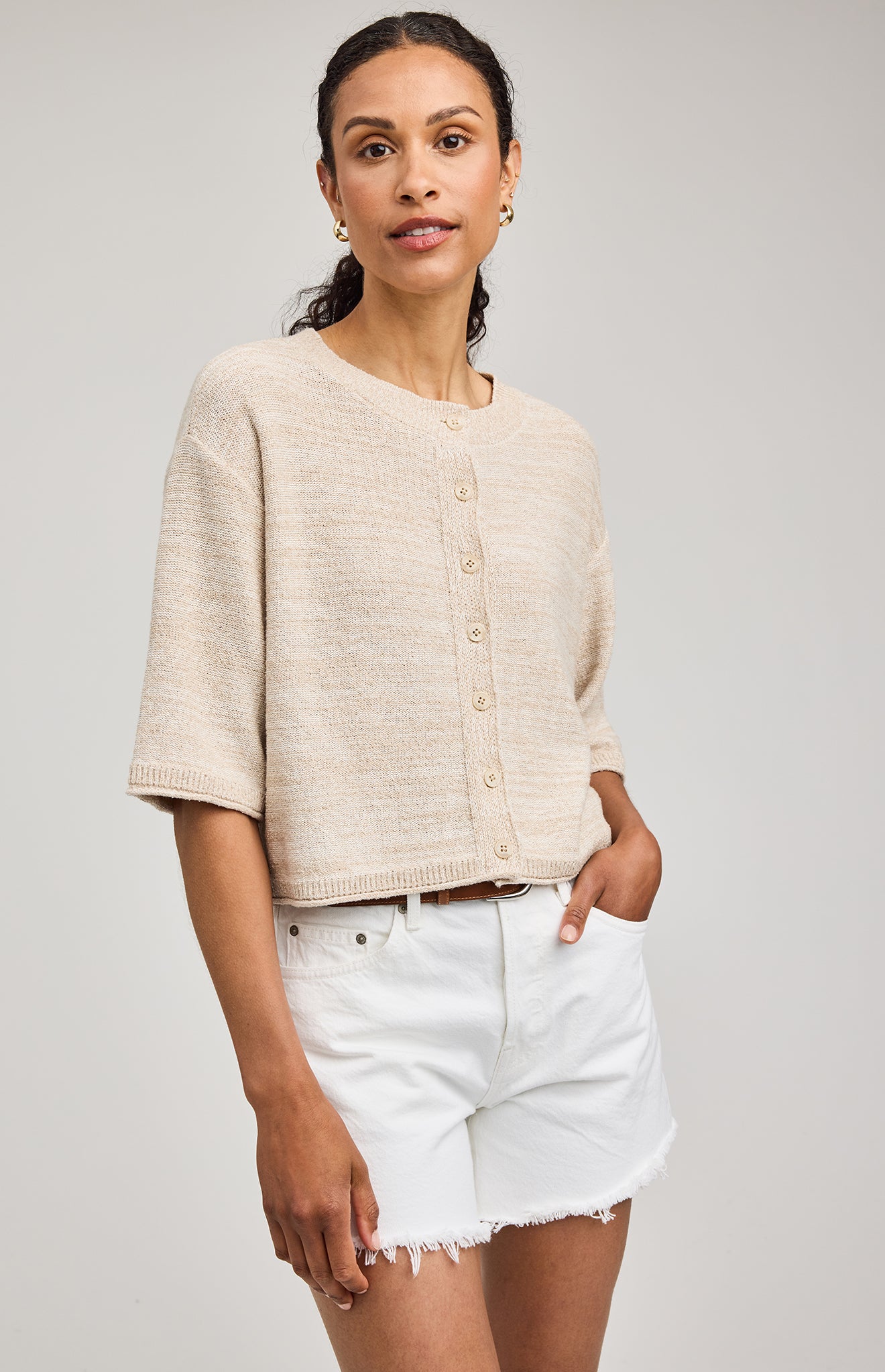 GENTLE FAWN GENEVIEVE CARDIGAN - LINEN