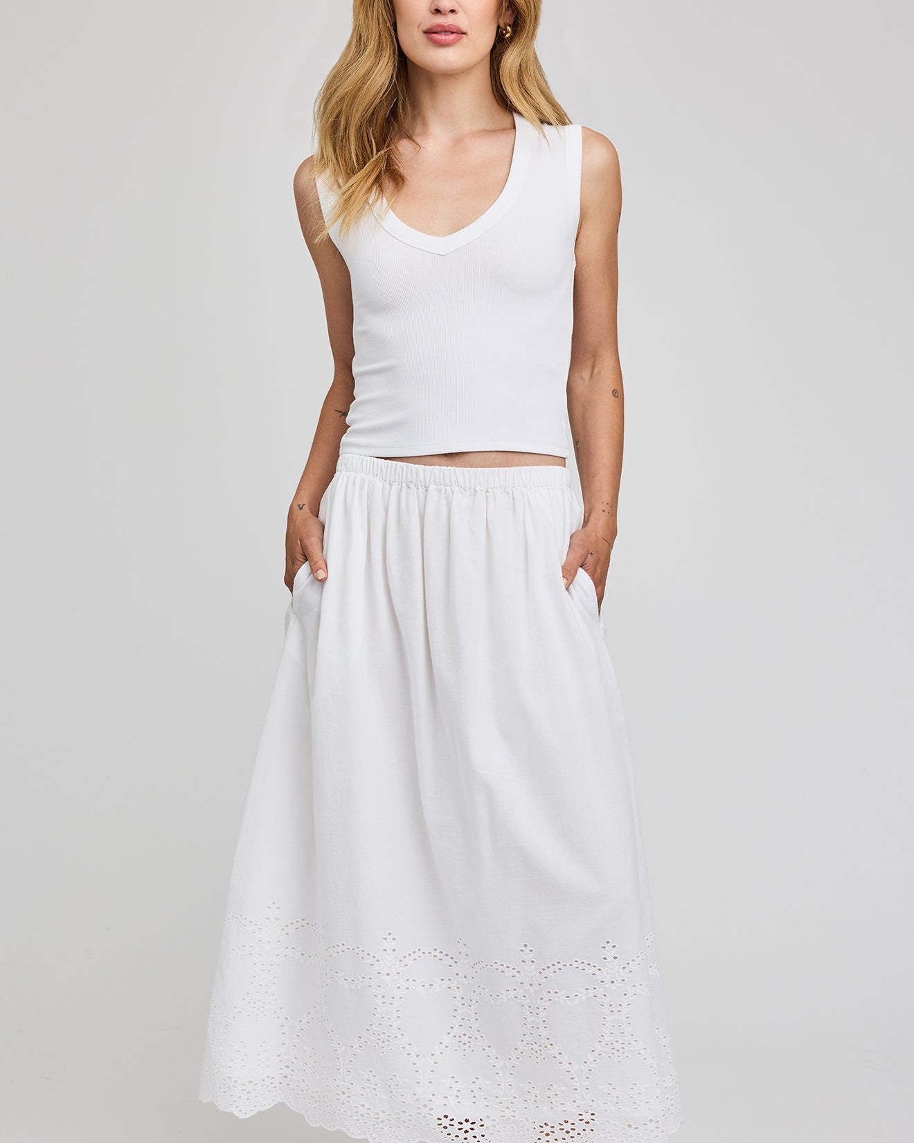 GENTLE FAWN ELODIE SKIRT - WHITE