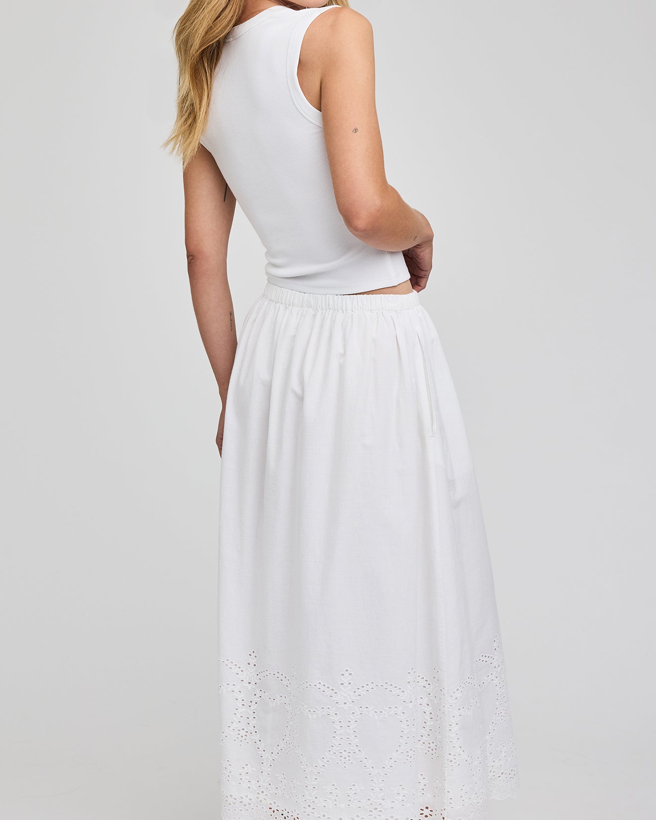 GENTLE FAWN ELODIE SKIRT - WHITE