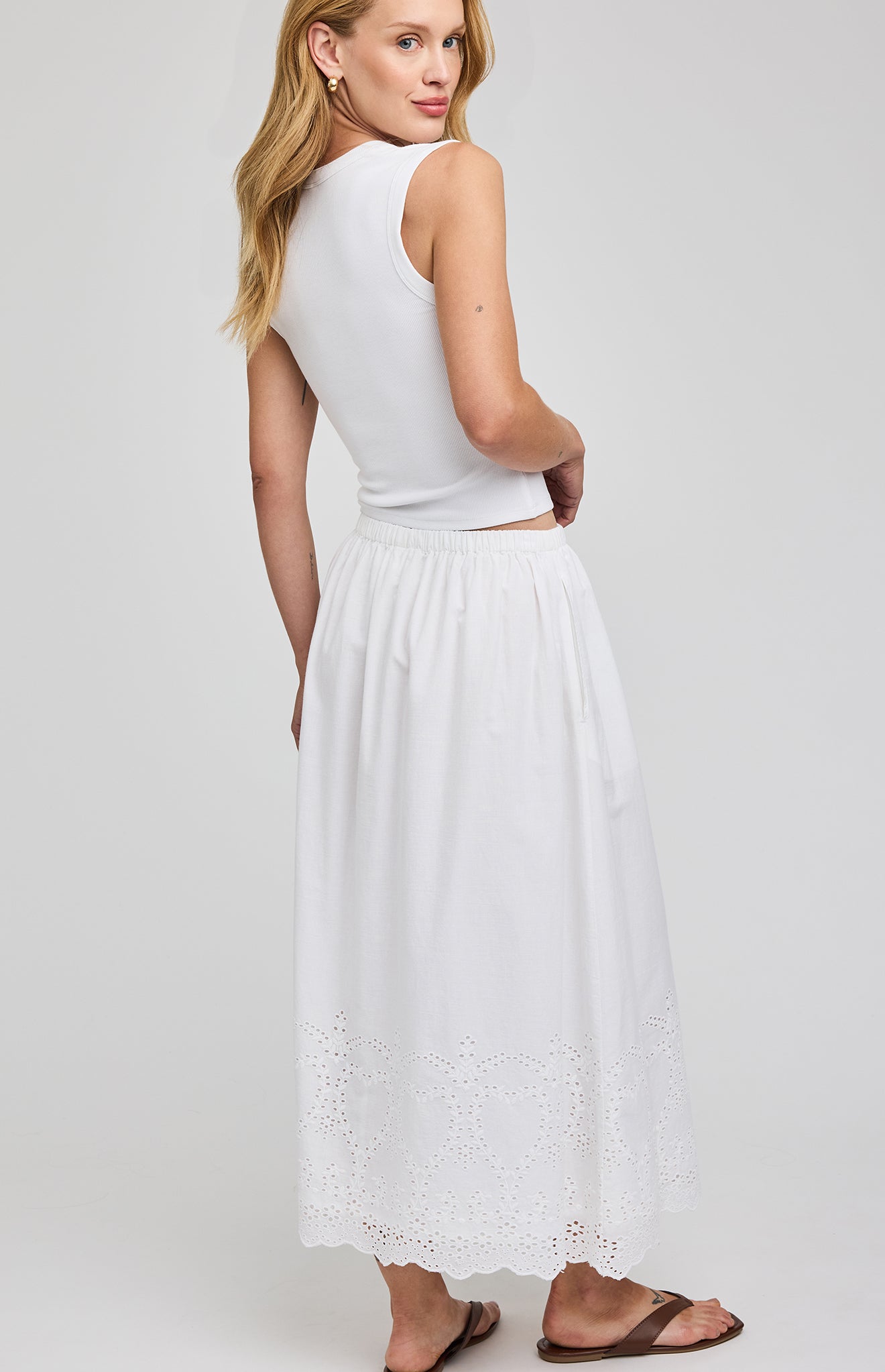 GENTLE FAWN ELODIE SKIRT - WHITE