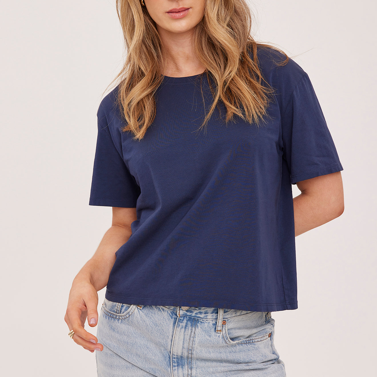 GENTLE FAWN BRIGITTE BASIC TEE - NAVY