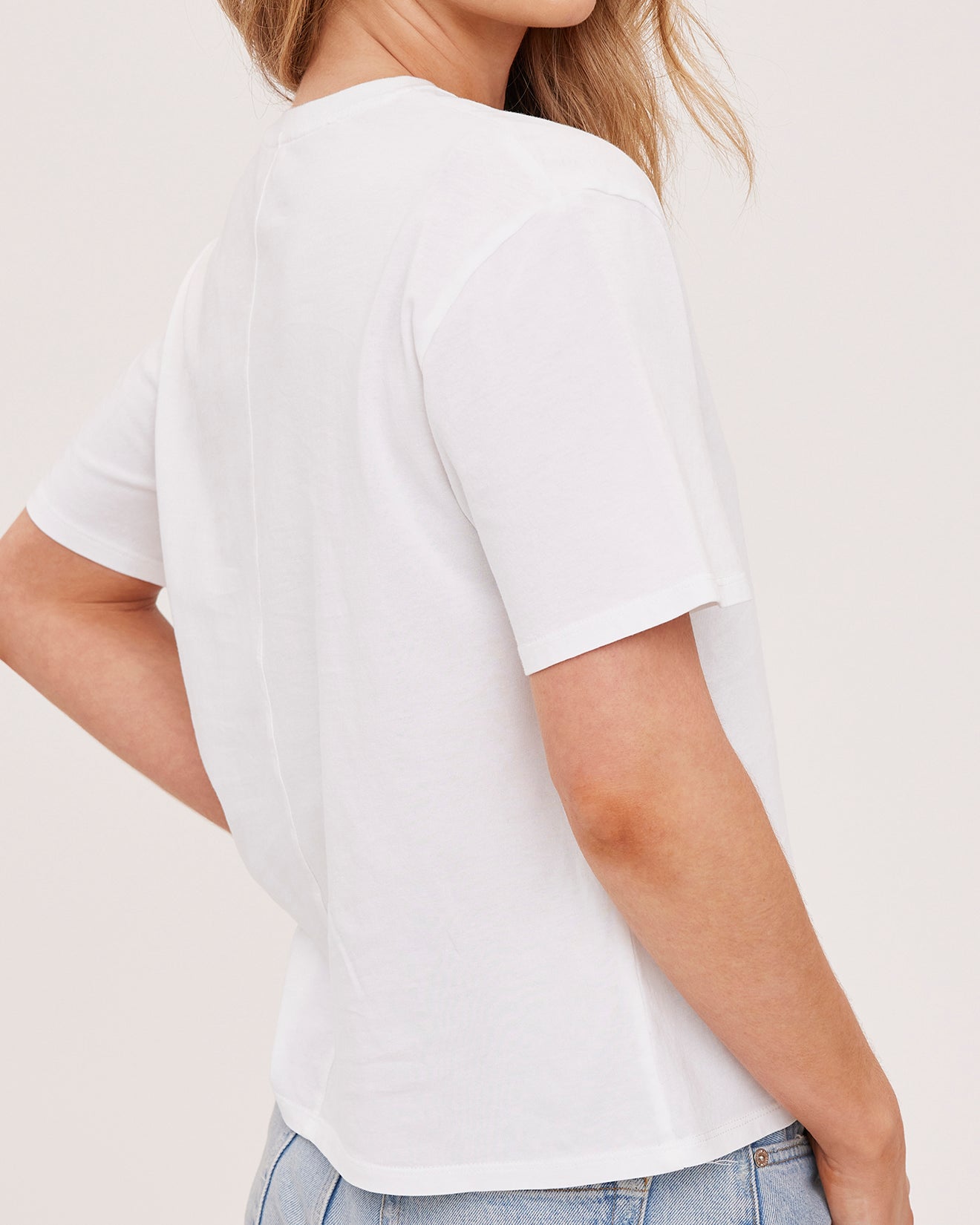 GENTLE FAWN BRIGITTE BASIC TEE - WHITE