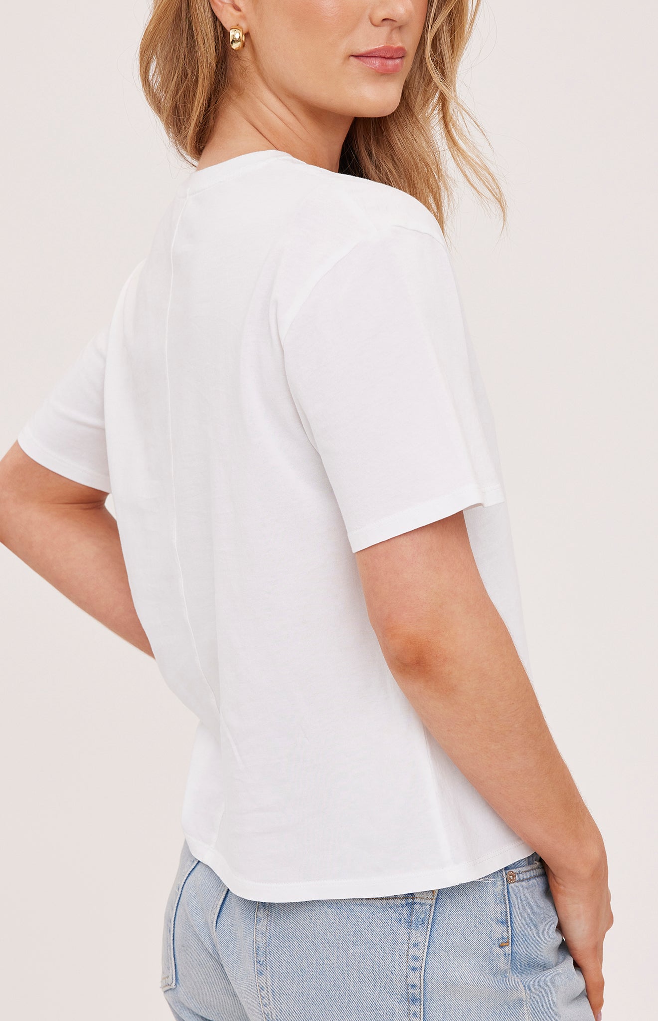 GENTLE FAWN BRIGITTE BASIC TEE - WHITE