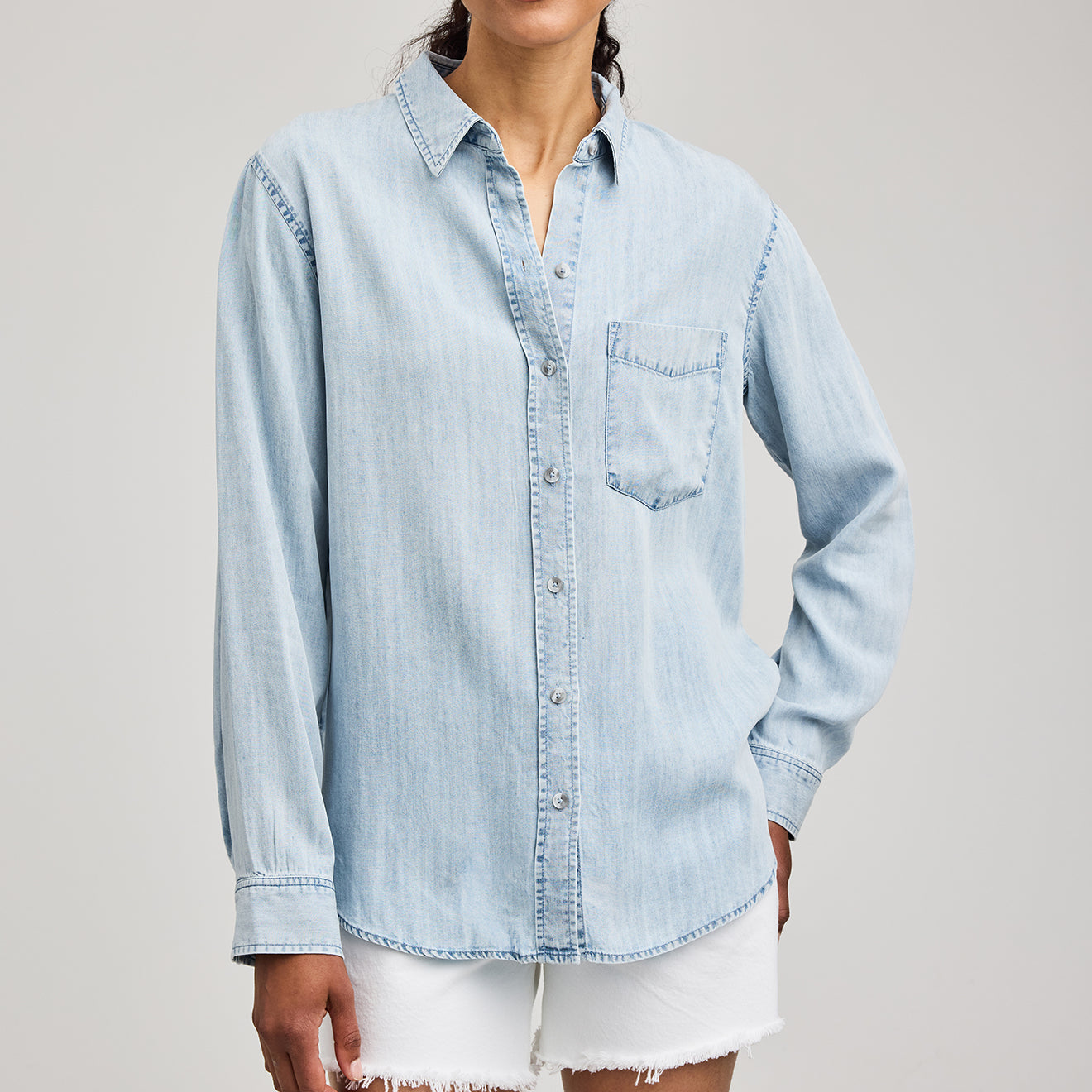 GENTLE FAWN OZZY BUTTON DOWN - LIGHT BLUE