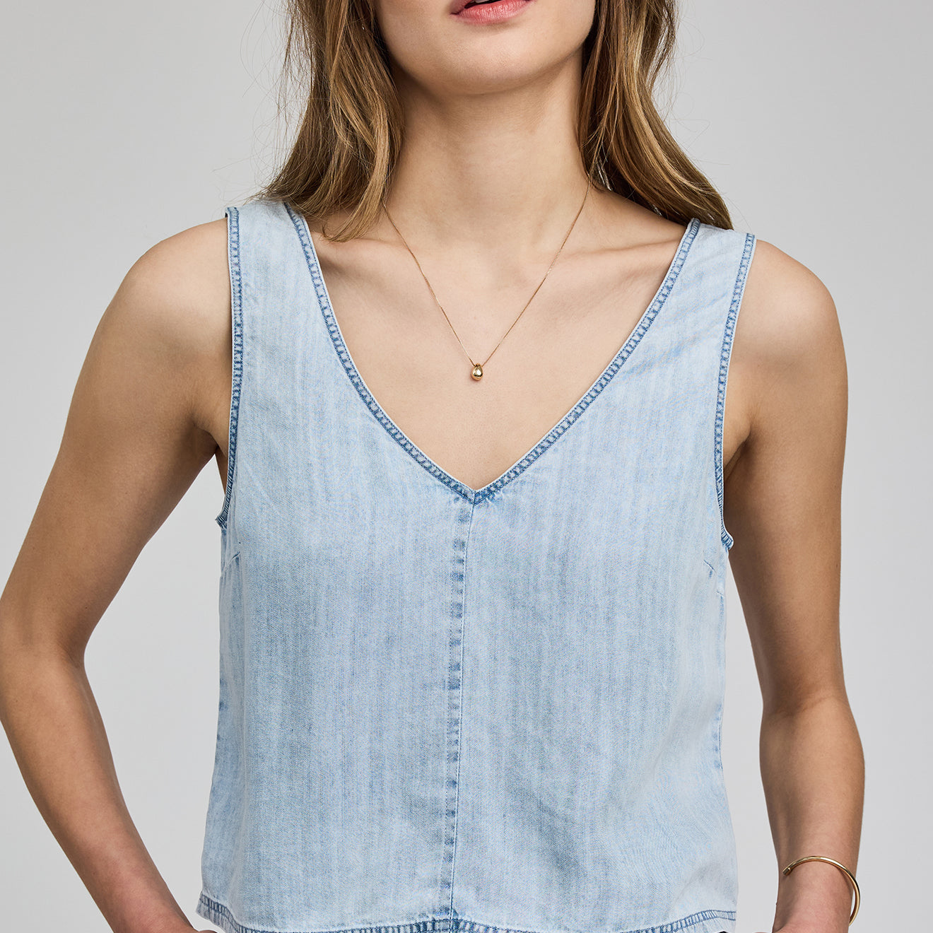 GENTLE FAWN COLETTE TANK - LIGHT BLUE