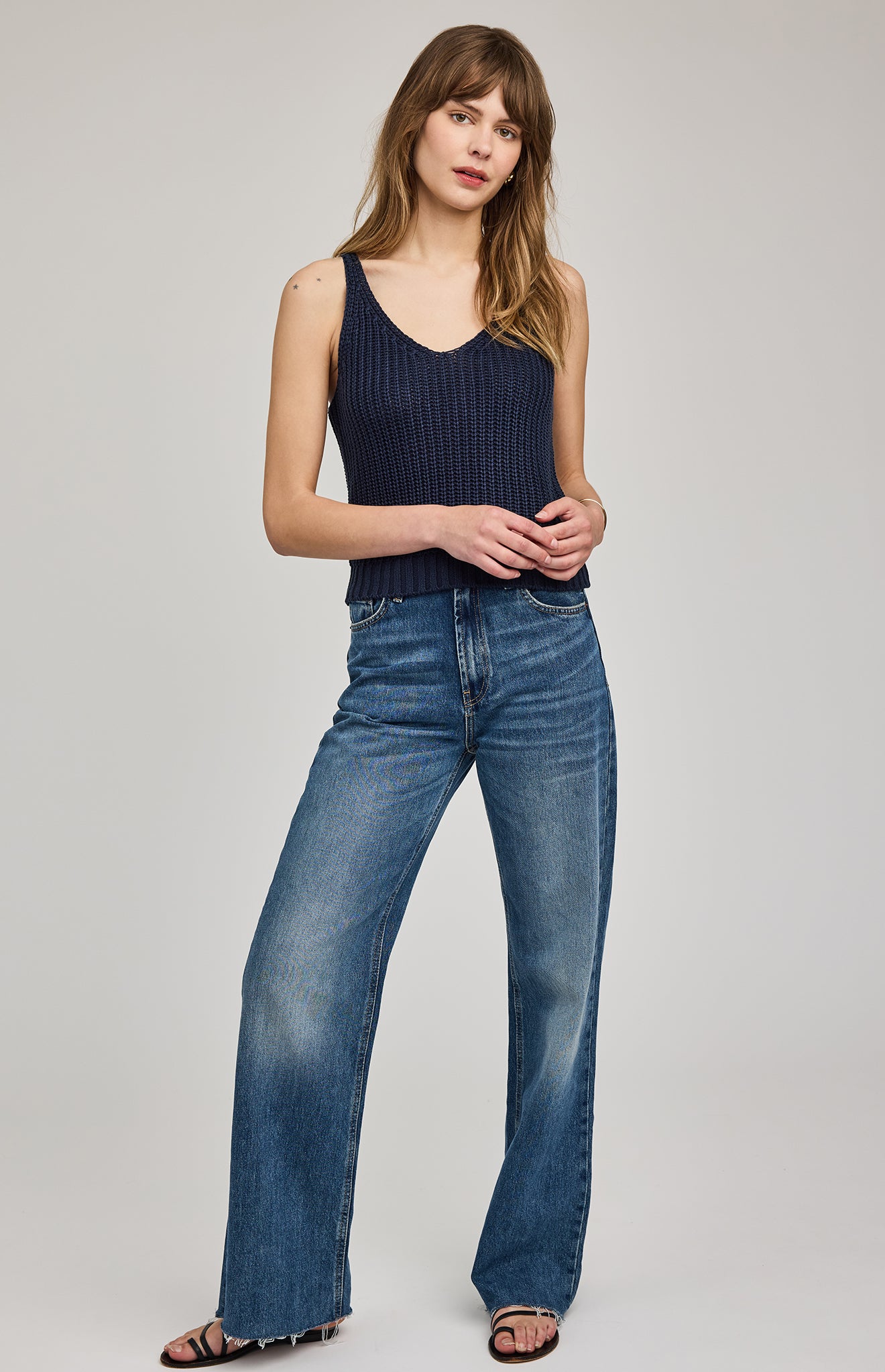 GENTLE FAWN LIZZIE KNIT TANK - NAVY