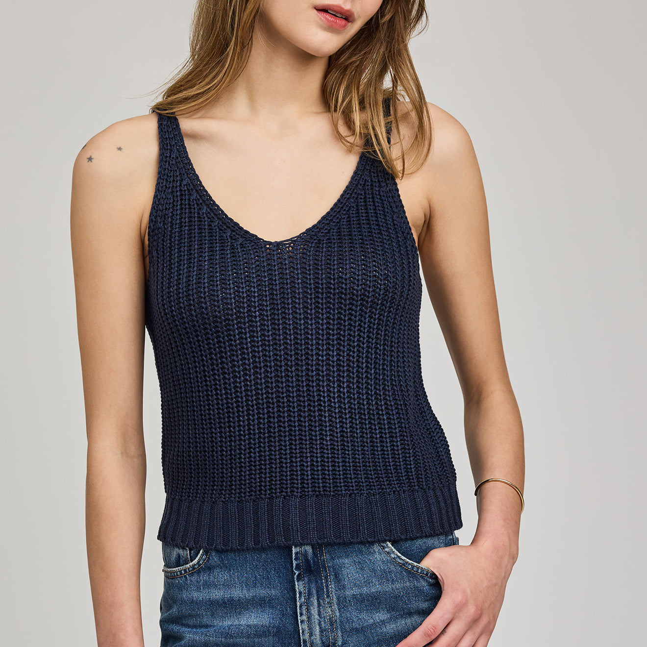 GENTLE FAWN LIZZIE KNIT TANK - NAVY