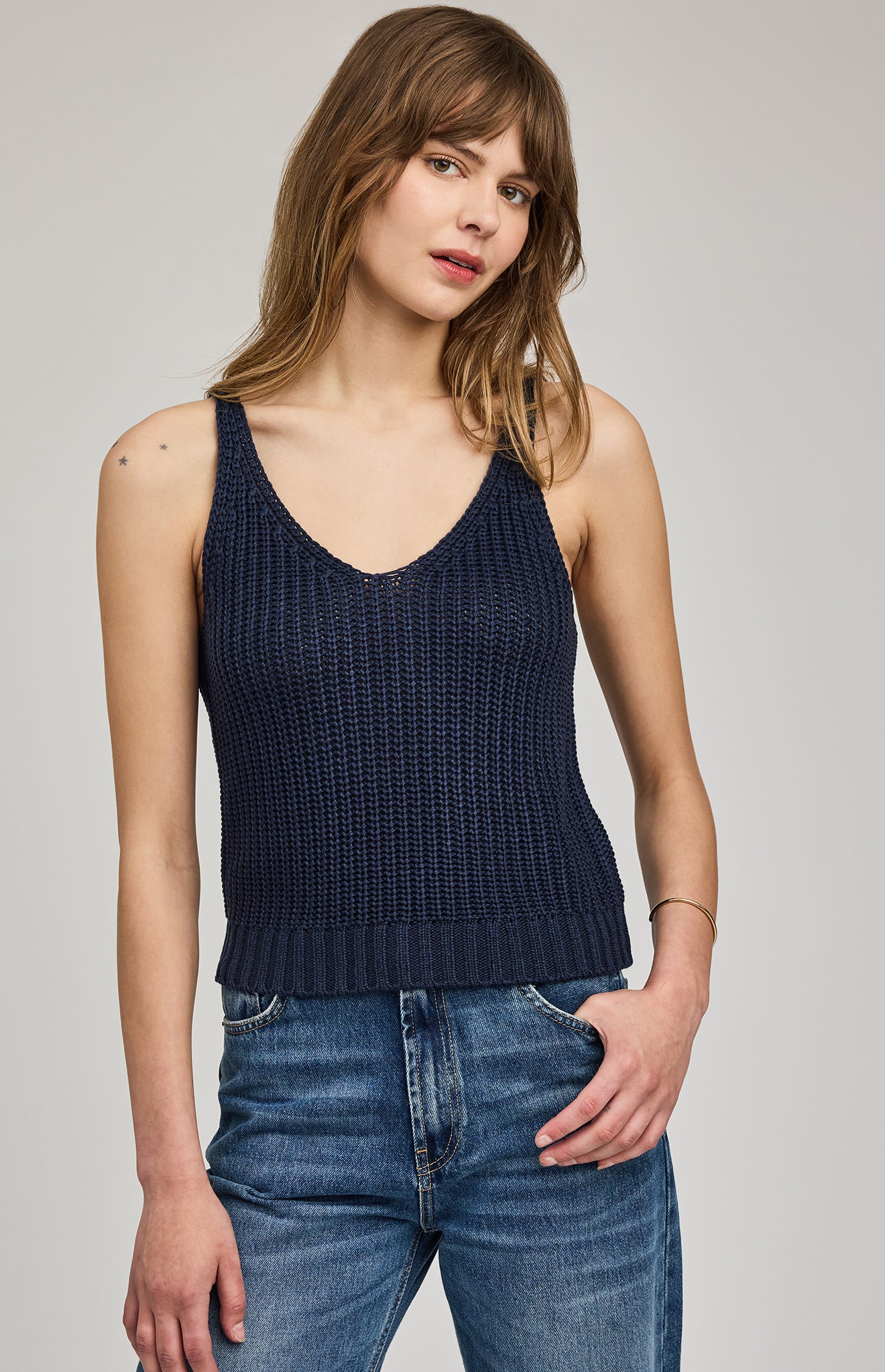 GENTLE FAWN LIZZIE KNIT TANK - NAVY