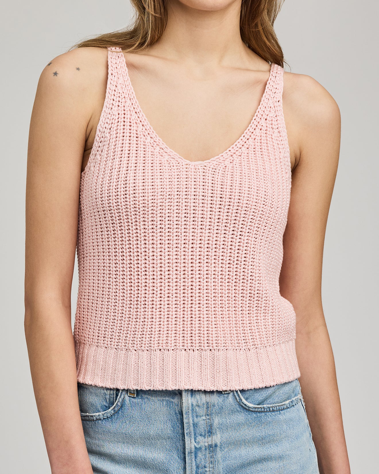 GENTLE FAWN LIZZIE KNIT TANK - SEASHELL