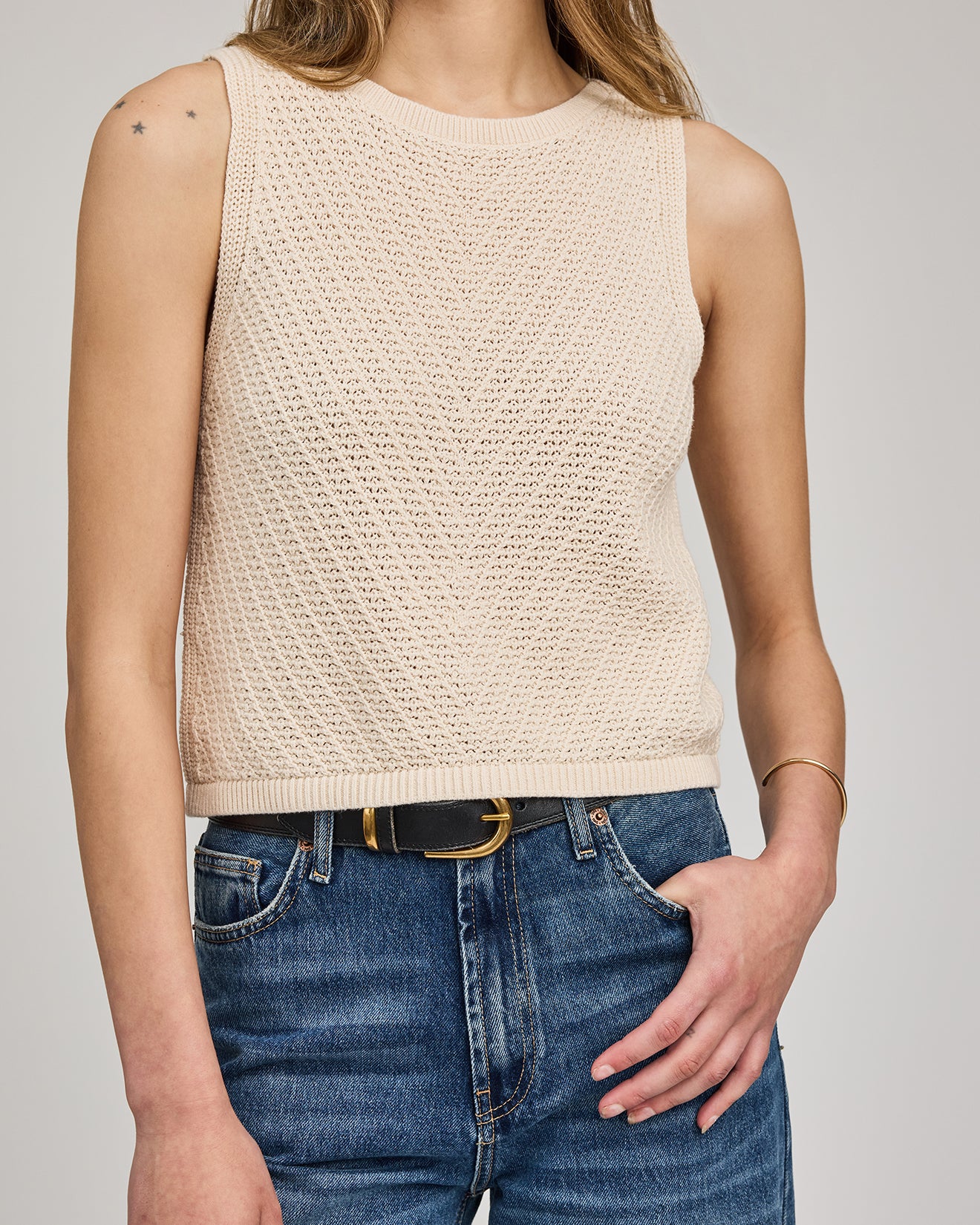 GENTLE FAWN MARISSA KNIT TANK - CREAM