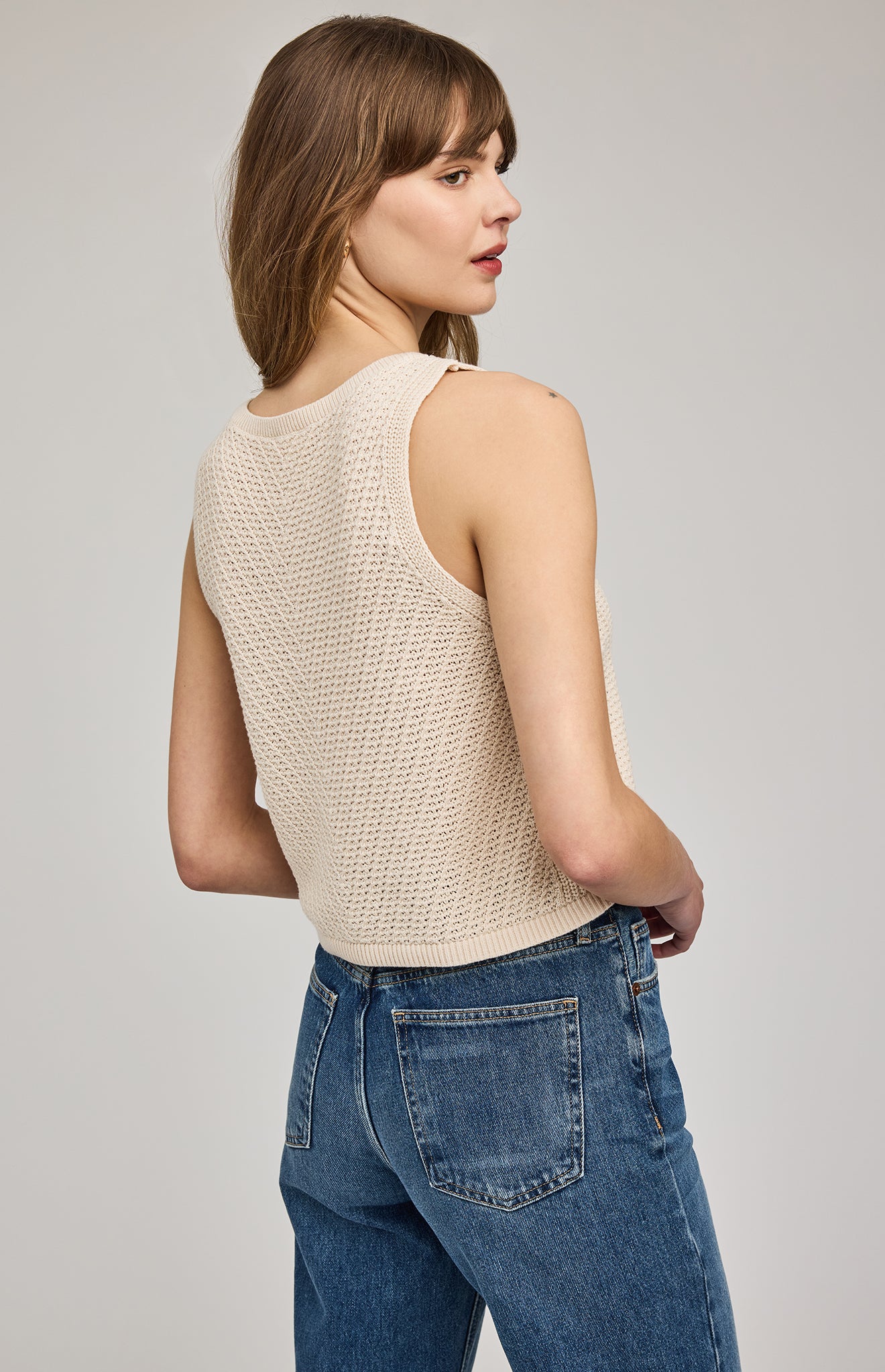 GENTLE FAWN MARISSA KNIT TANK - CREAM