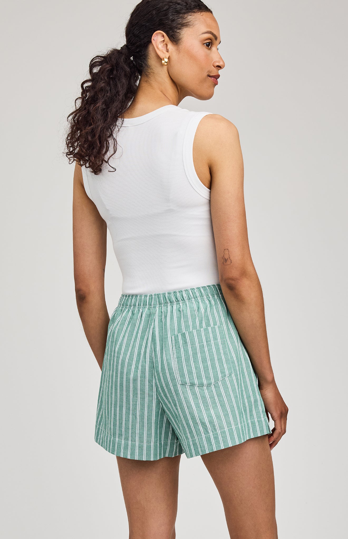 GENTLE FAWN LIMA SHORTS - KELLY STRIPE