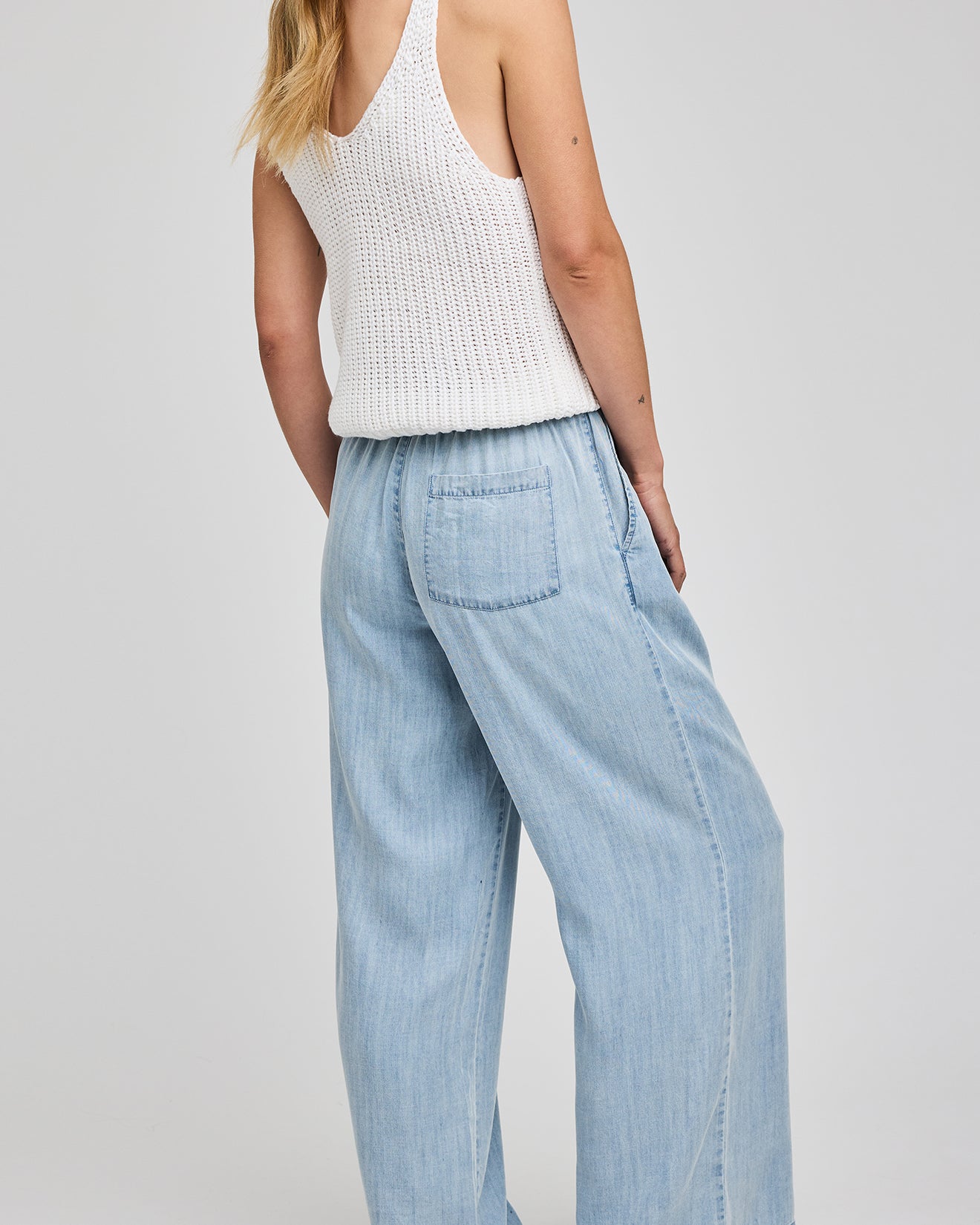 GENTLE FAWN CAMILLE LOOSE PANTS - LIGHT BLUE