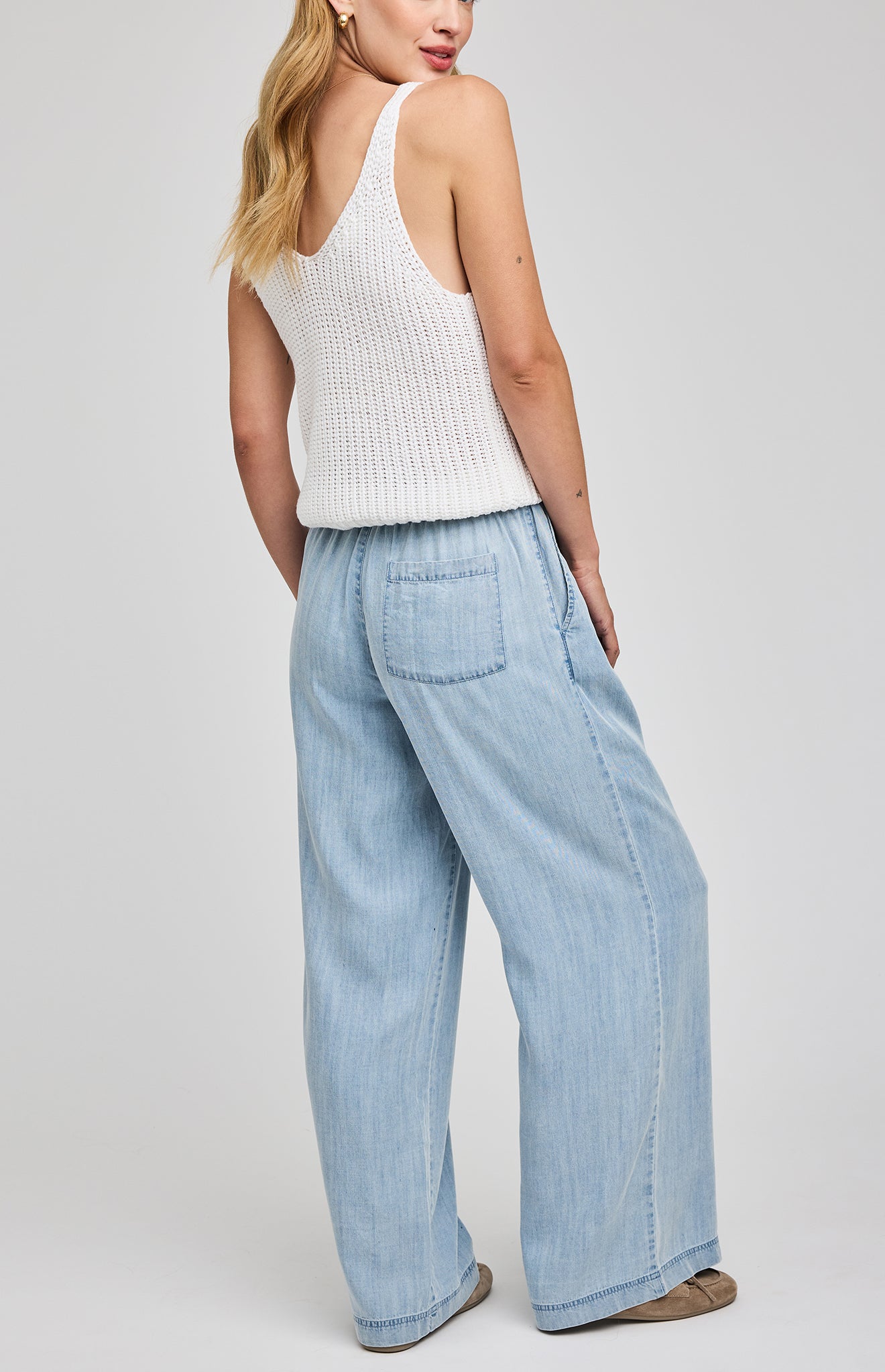 GENTLE FAWN CAMILLE LOOSE PANTS - LIGHT BLUE