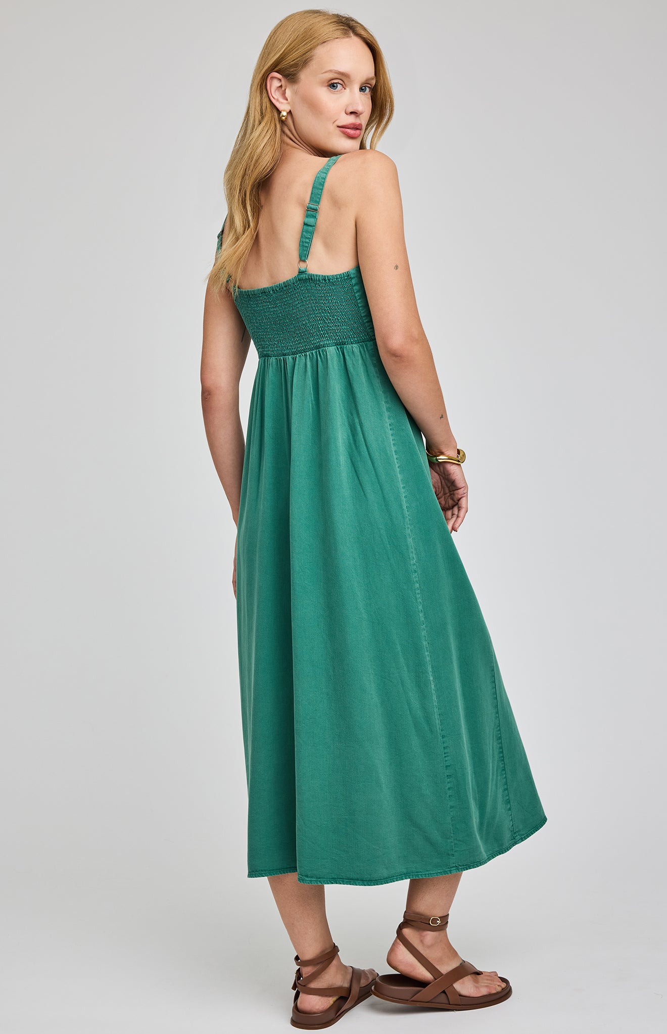 GENTLE FAWN RENATA MIDI DRESS - KELLY