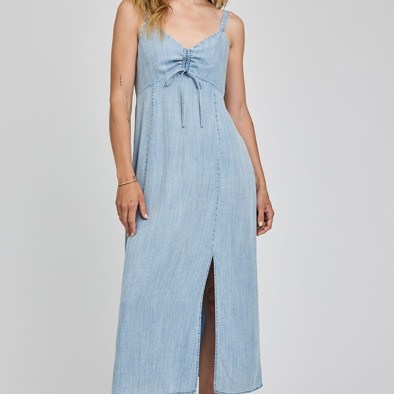 GENTLE FAWN RENATA MIDI DRESS - LIGHT BLUE