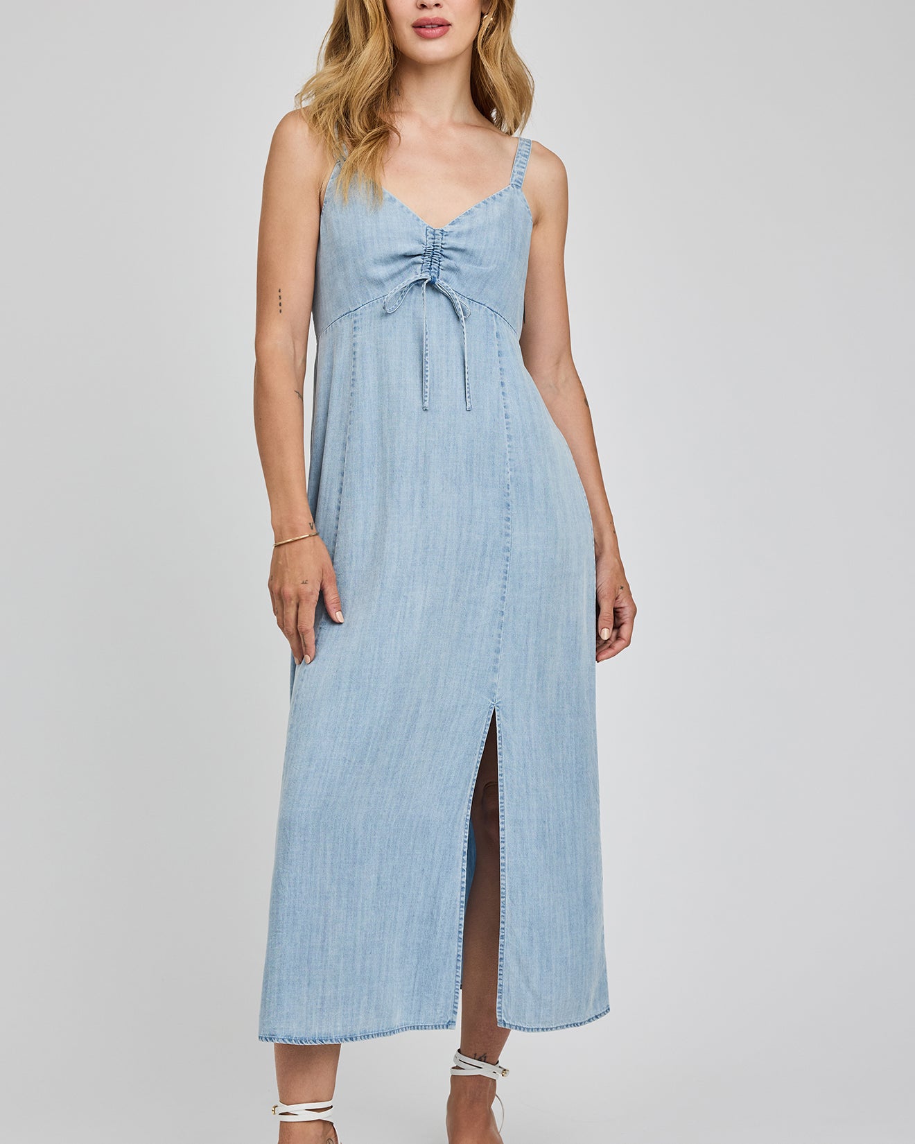 GENTLE FAWN RENATA MIDI DRESS - LIGHT BLUE