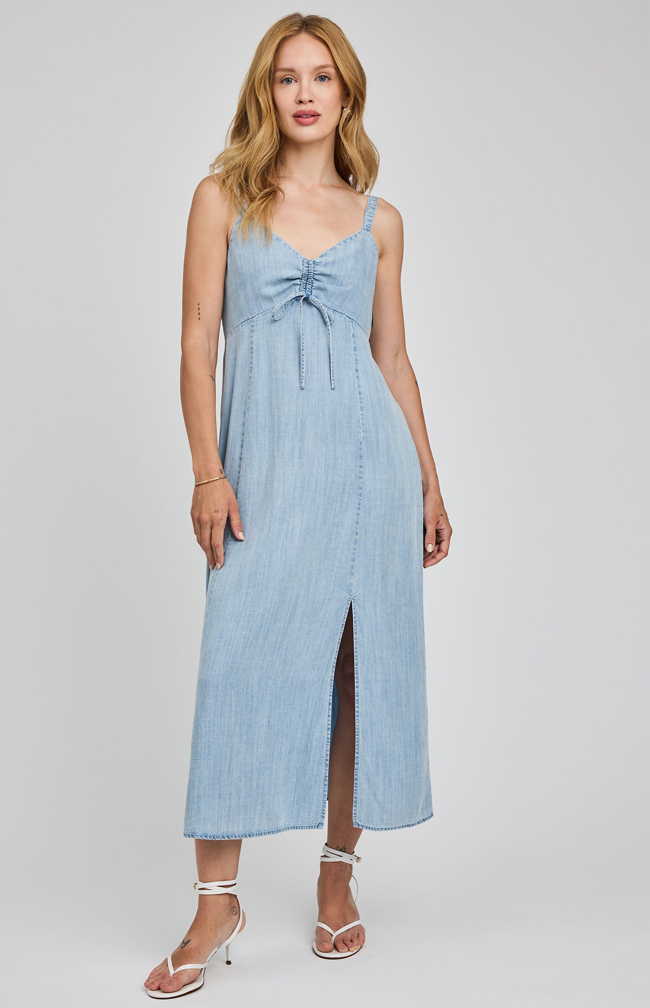GENTLE FAWN RENATA MIDI DRESS - LIGHT BLUE