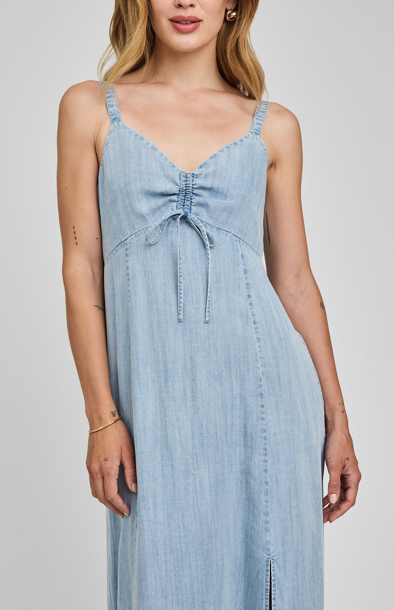 GENTLE FAWN RENATA MIDI DRESS - LIGHT BLUE