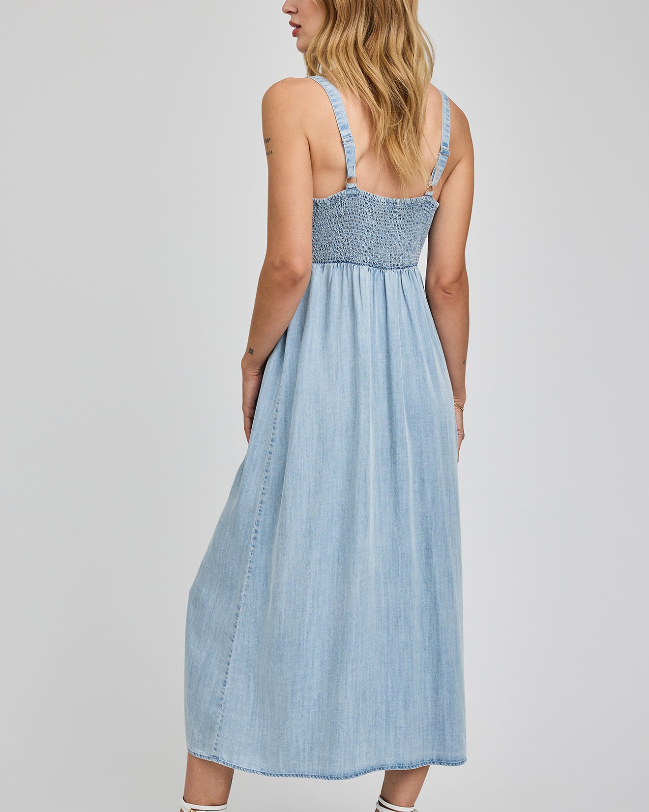 GENTLE FAWN RENATA MIDI DRESS - LIGHT BLUE