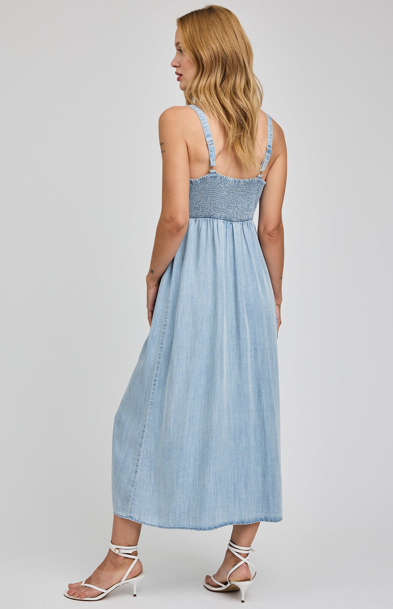 GENTLE FAWN RENATA MIDI DRESS - LIGHT BLUE