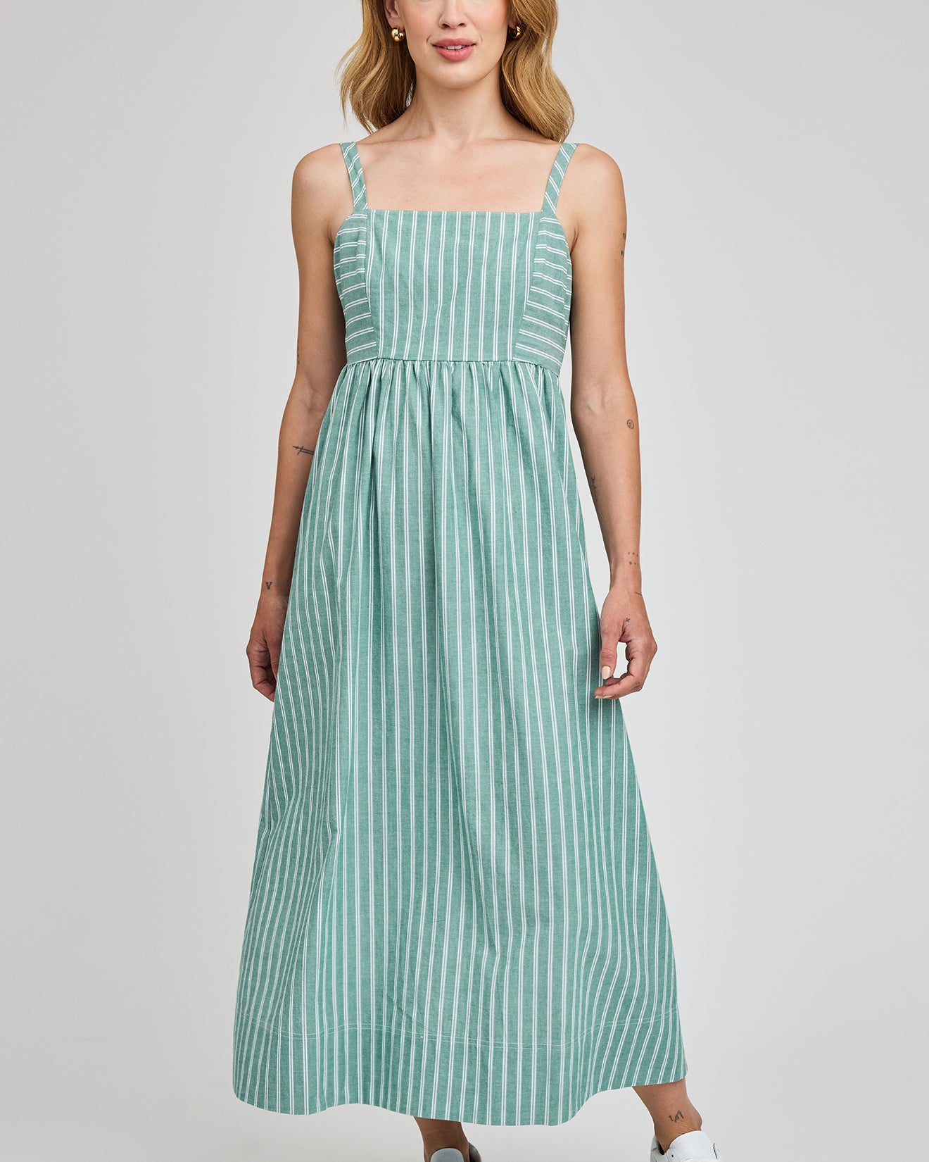 GENTLE FAWN ALICIA MIDI DRESS - KELLY STRIPE