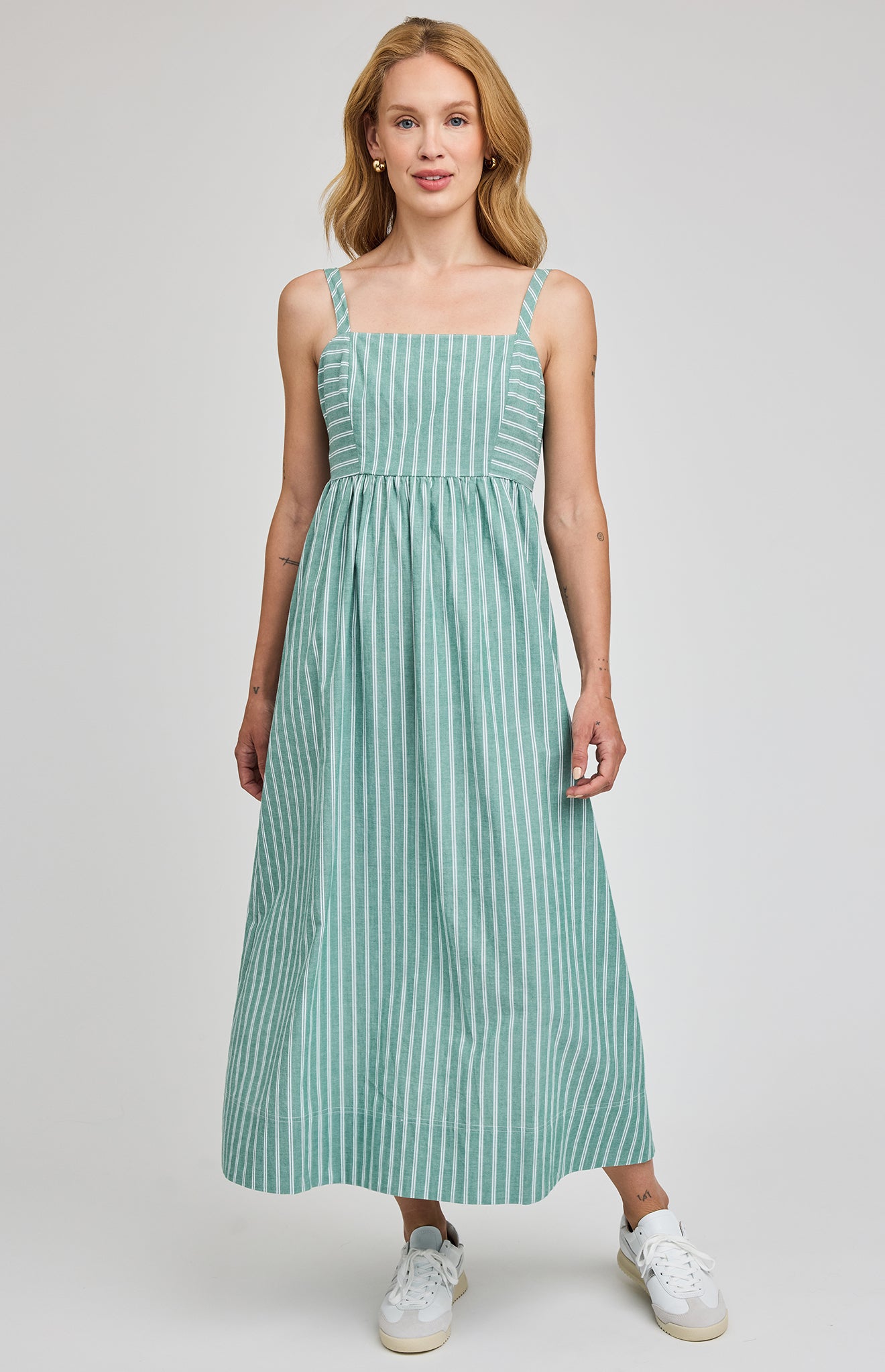 GENTLE FAWN ALICIA MIDI DRESS - KELLY STRIPE