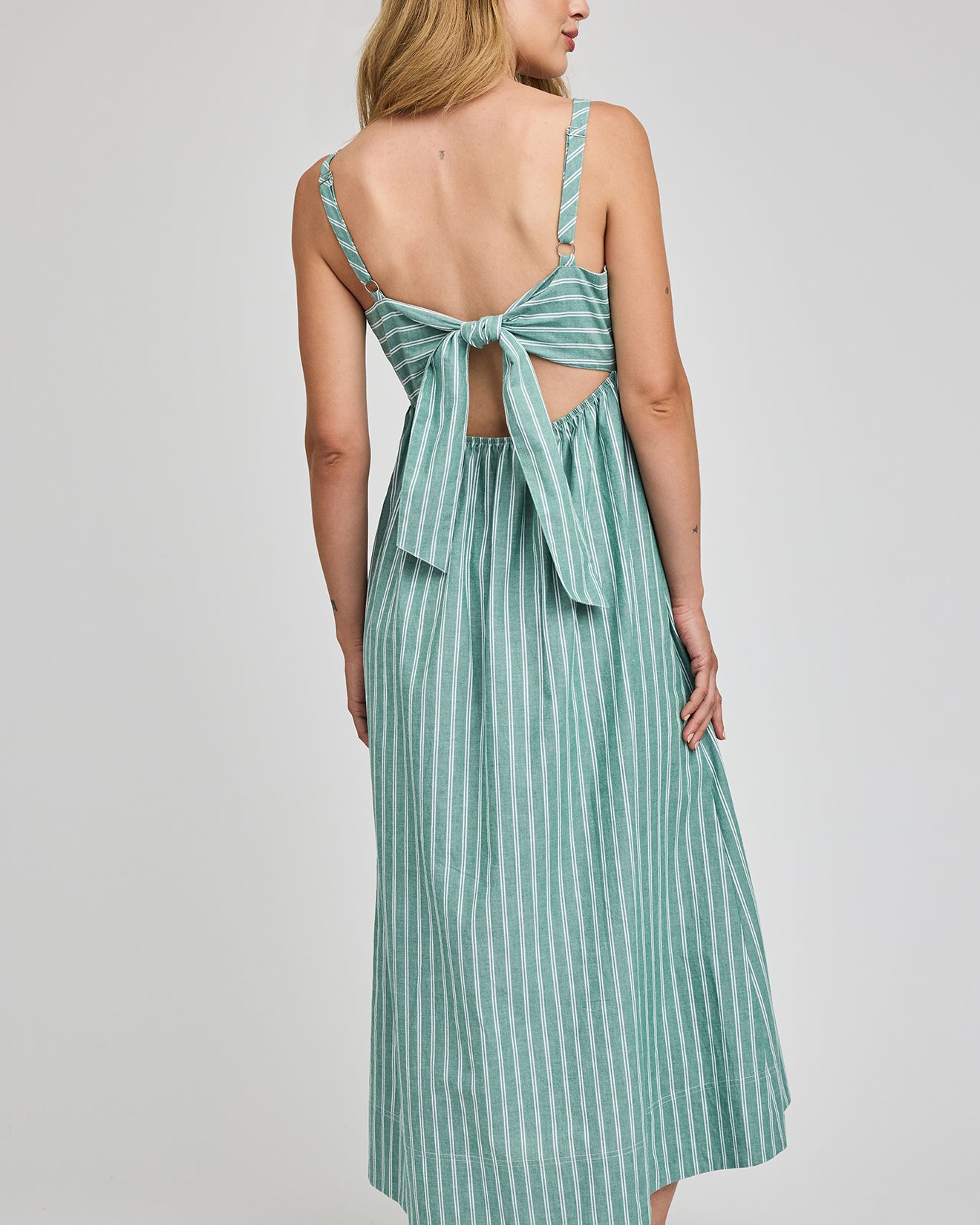 GENTLE FAWN ALICIA MIDI DRESS - KELLY STRIPE