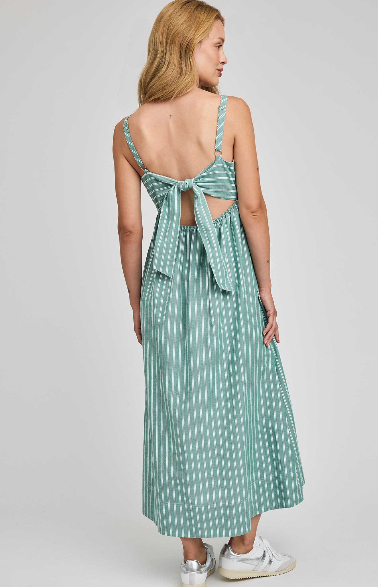 GENTLE FAWN ALICIA MIDI DRESS - KELLY STRIPE