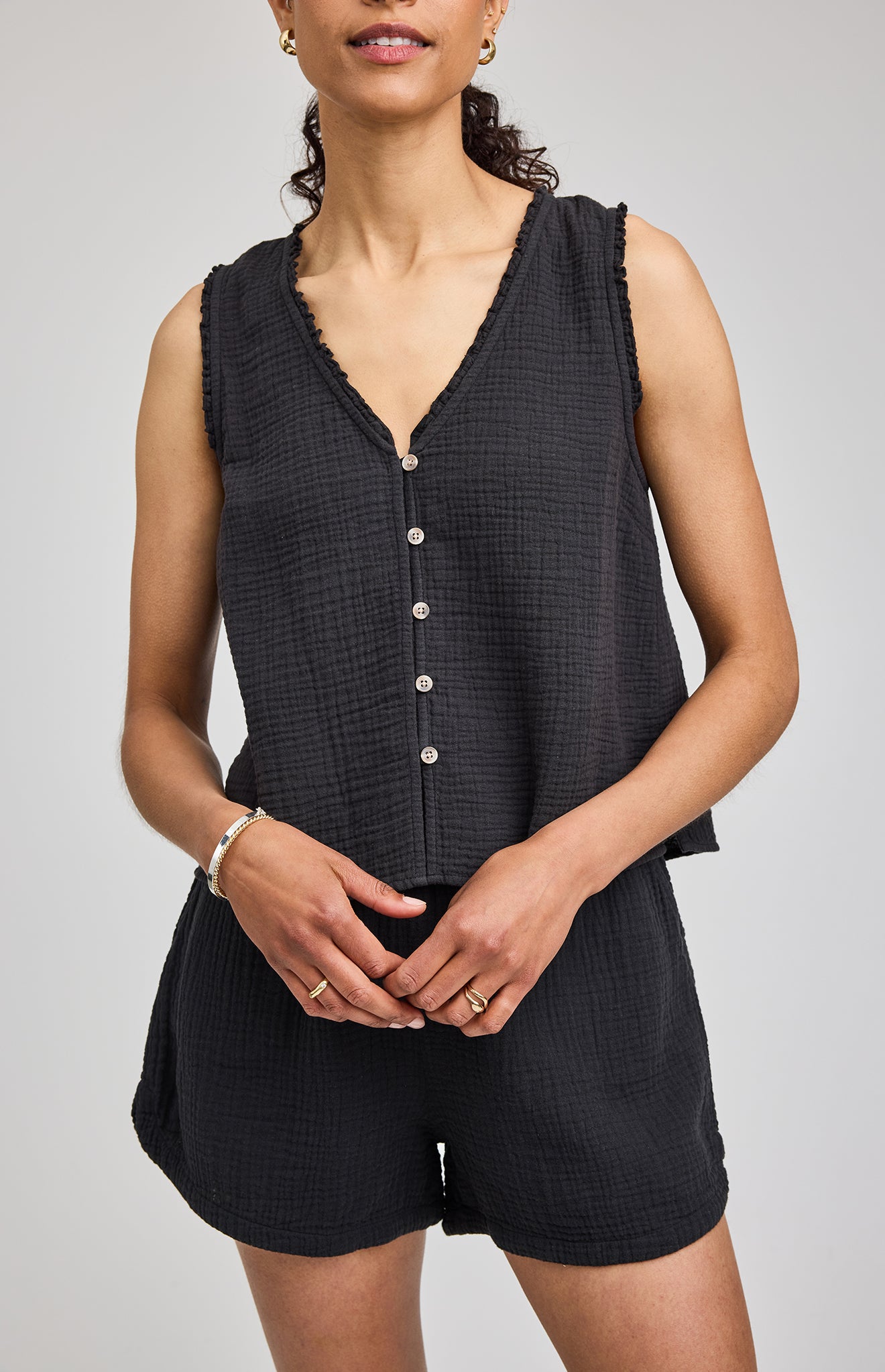 GENTLE FAWN BREANNA VEST - BLACK