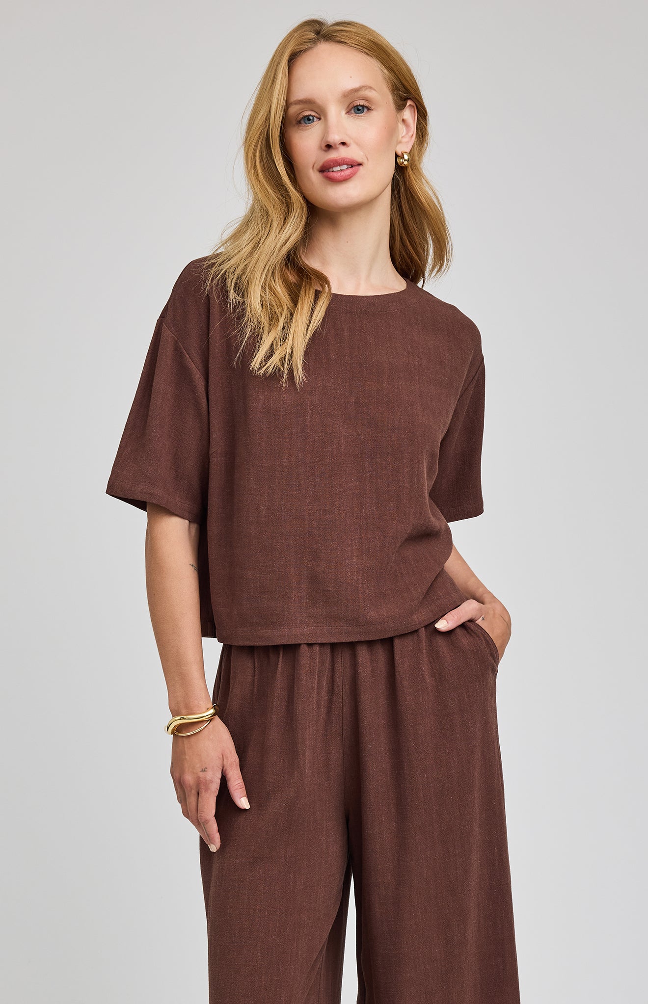 GENTLE FAWN ARLO LOOSE PANTS - ESPRESSO