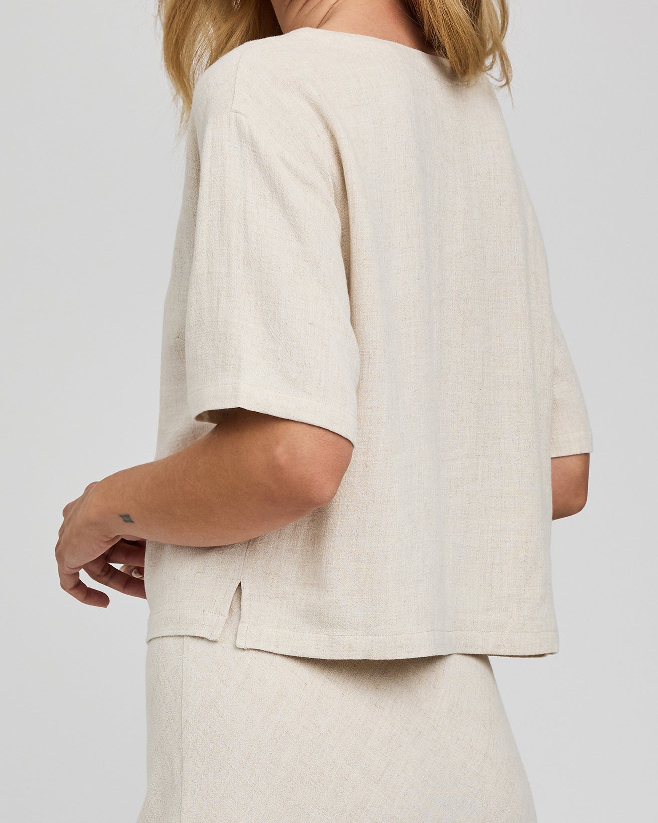 GENTLE FAWN GEMINI SS LINEN TOP - LINEN