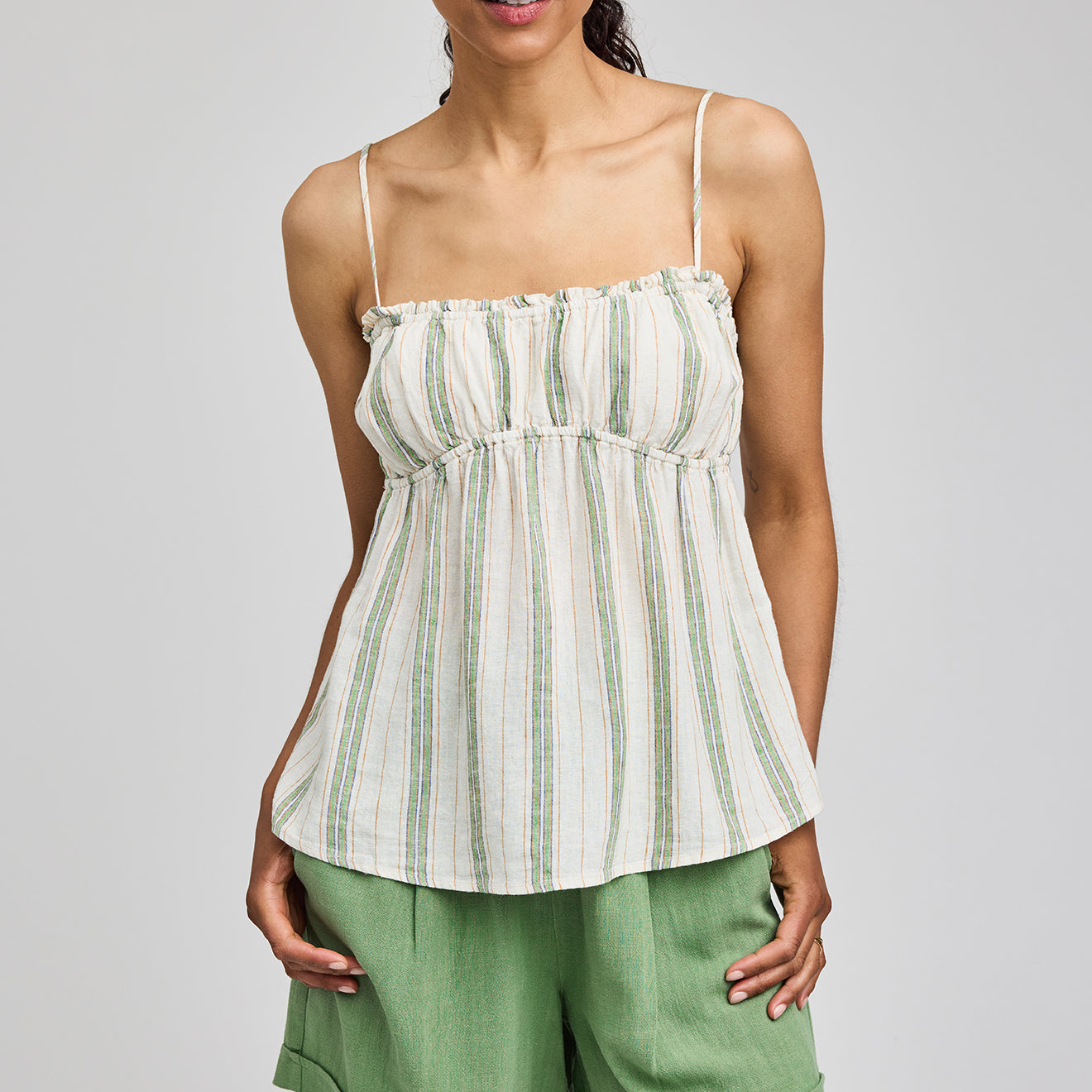 GENTLE FAWN ROSIE TANK - CREAM STRIPE