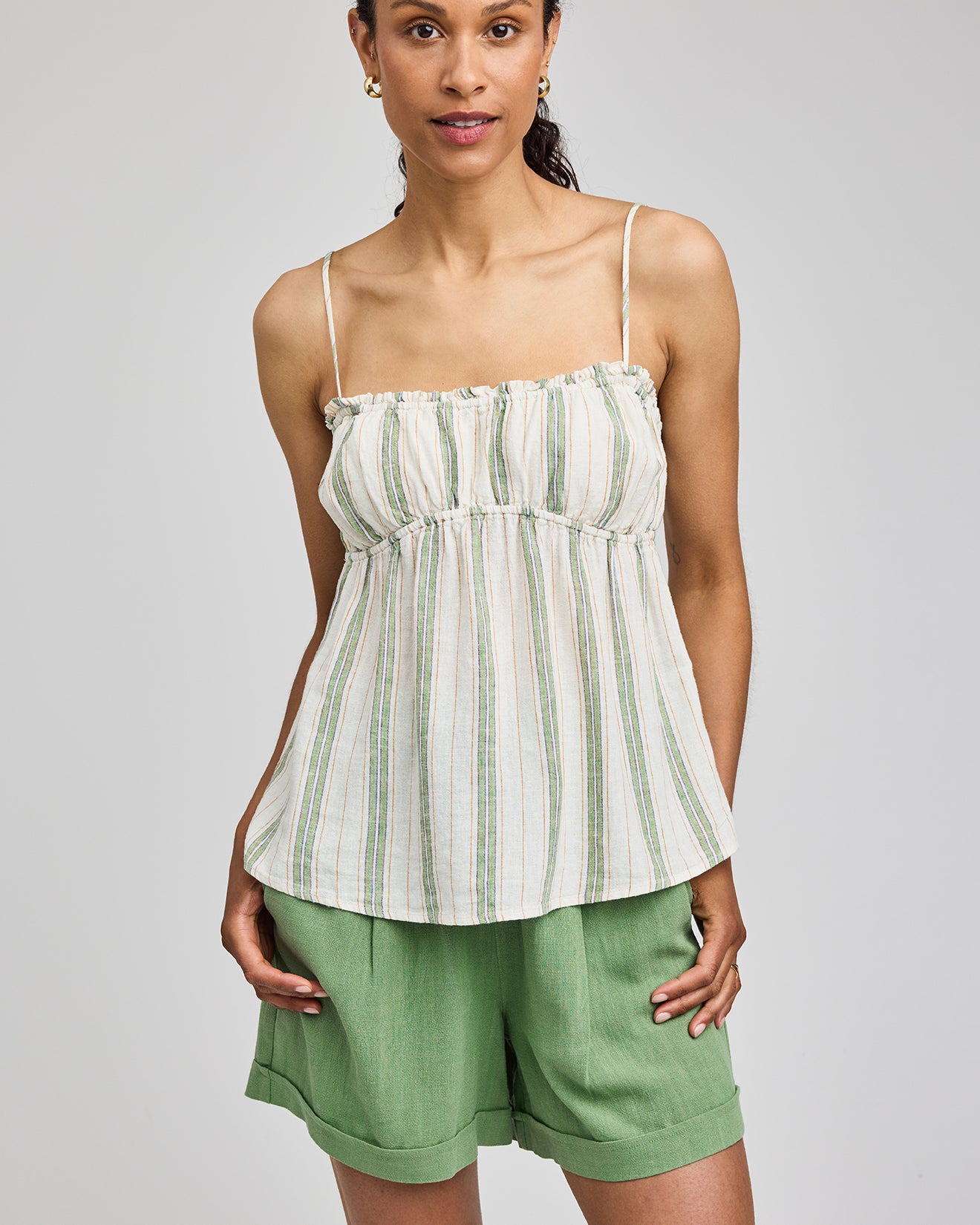 GENTLE FAWN ROSIE TANK - CREAM STRIPE