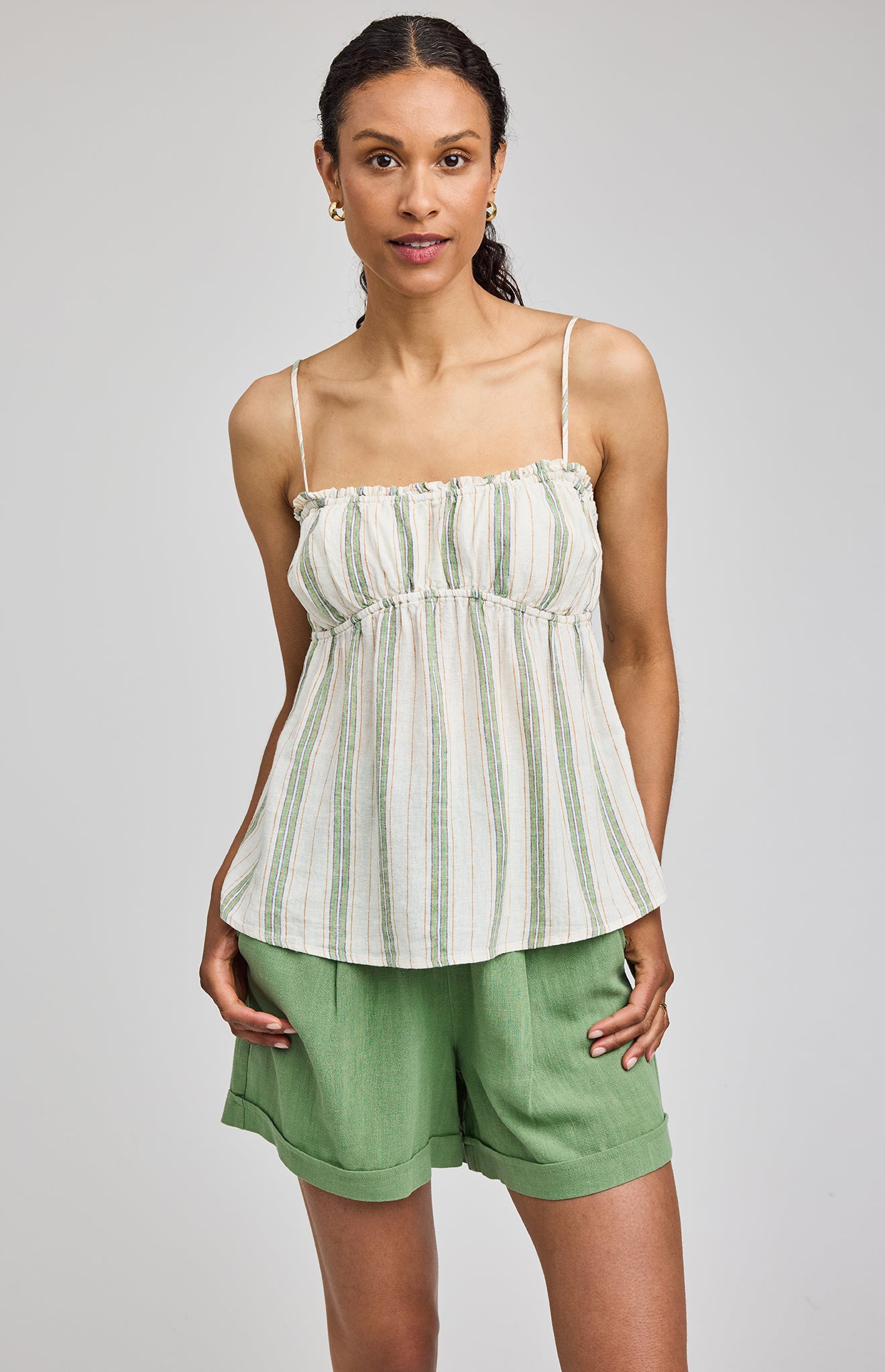GENTLE FAWN ROSIE TANK - CREAM STRIPE