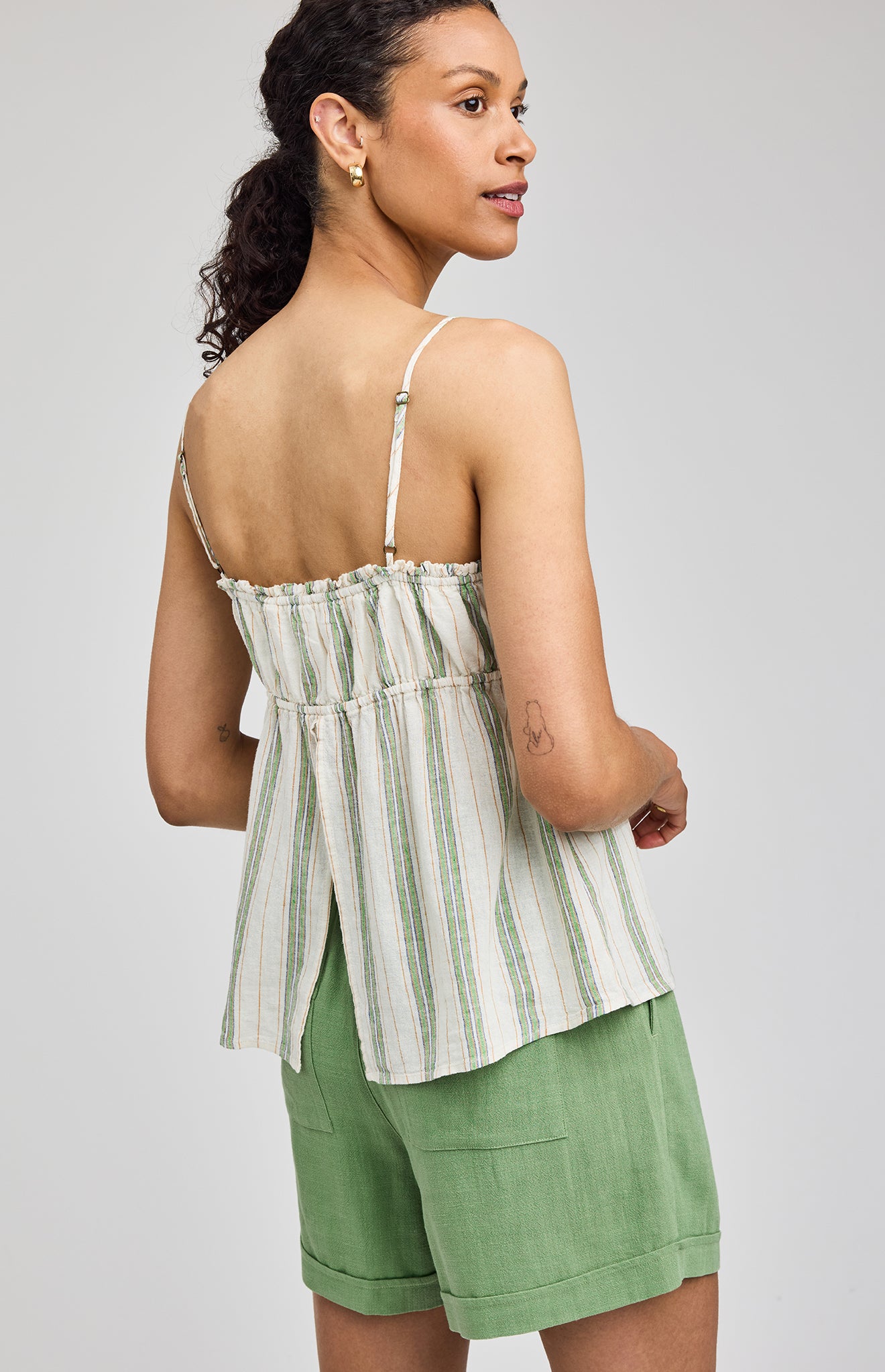 GENTLE FAWN ROSIE TANK - CREAM STRIPE